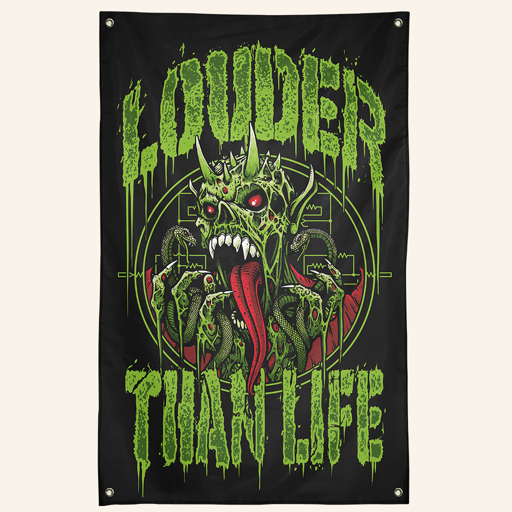 Louder Than Life Merch Toxic Flag Indoor Outdoor Decor Gifts For Music Lovers