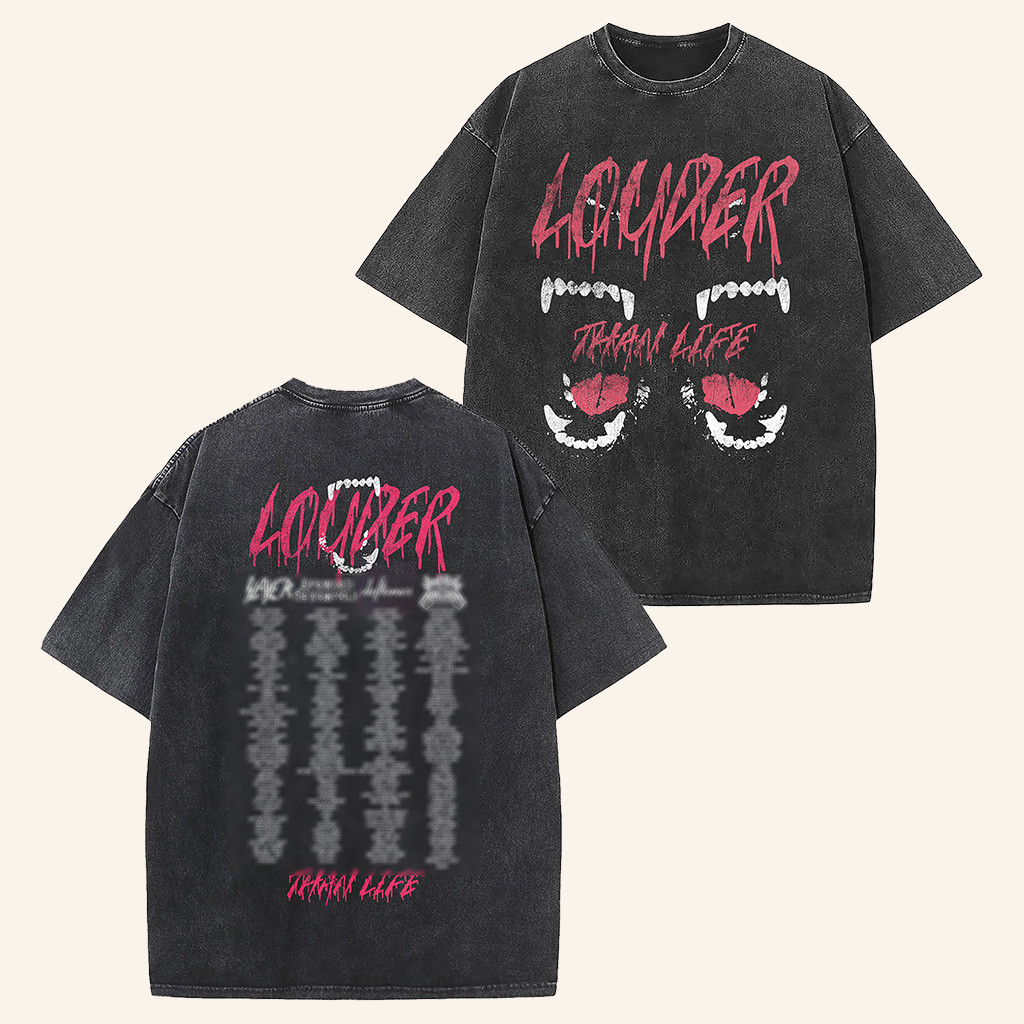 Louder Than Life Merch With Teeth Wash T-Shirt Unique Gifts For Music Lovers Louder Than Life Merch With Teeth Wash T-Shirt Unique Gifts For Music Lovers