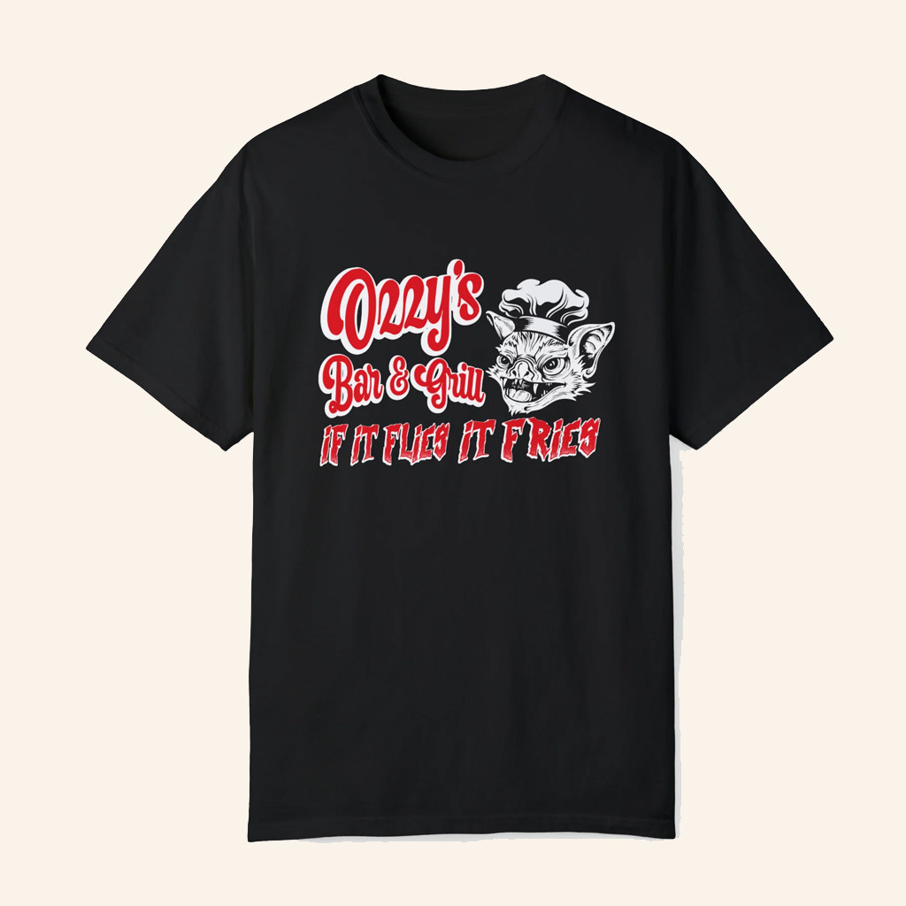 Loudwire Merch Ozzy's Bar And Grill T-Shirt Present For Husband Loudwire Merch Ozzy's Bar And Grill T-Shirt Present For Husband