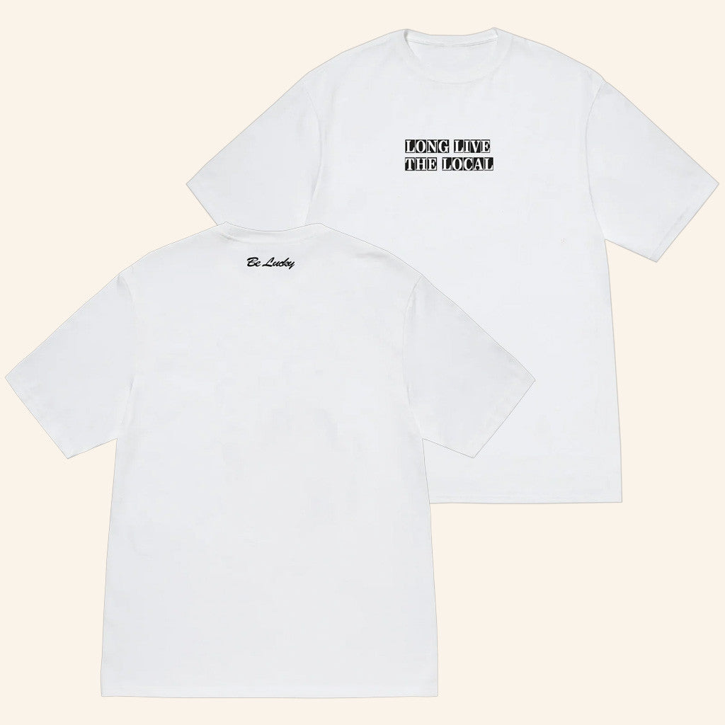 Louis Dunford Merch Long Live The Local White T-Shirt Presents For Music Lovers