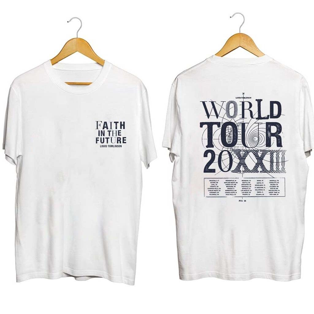 Louis Tomlinson Merch Faith In The Future World Tour 2023 North America Louis Tomlinson T-Shirt