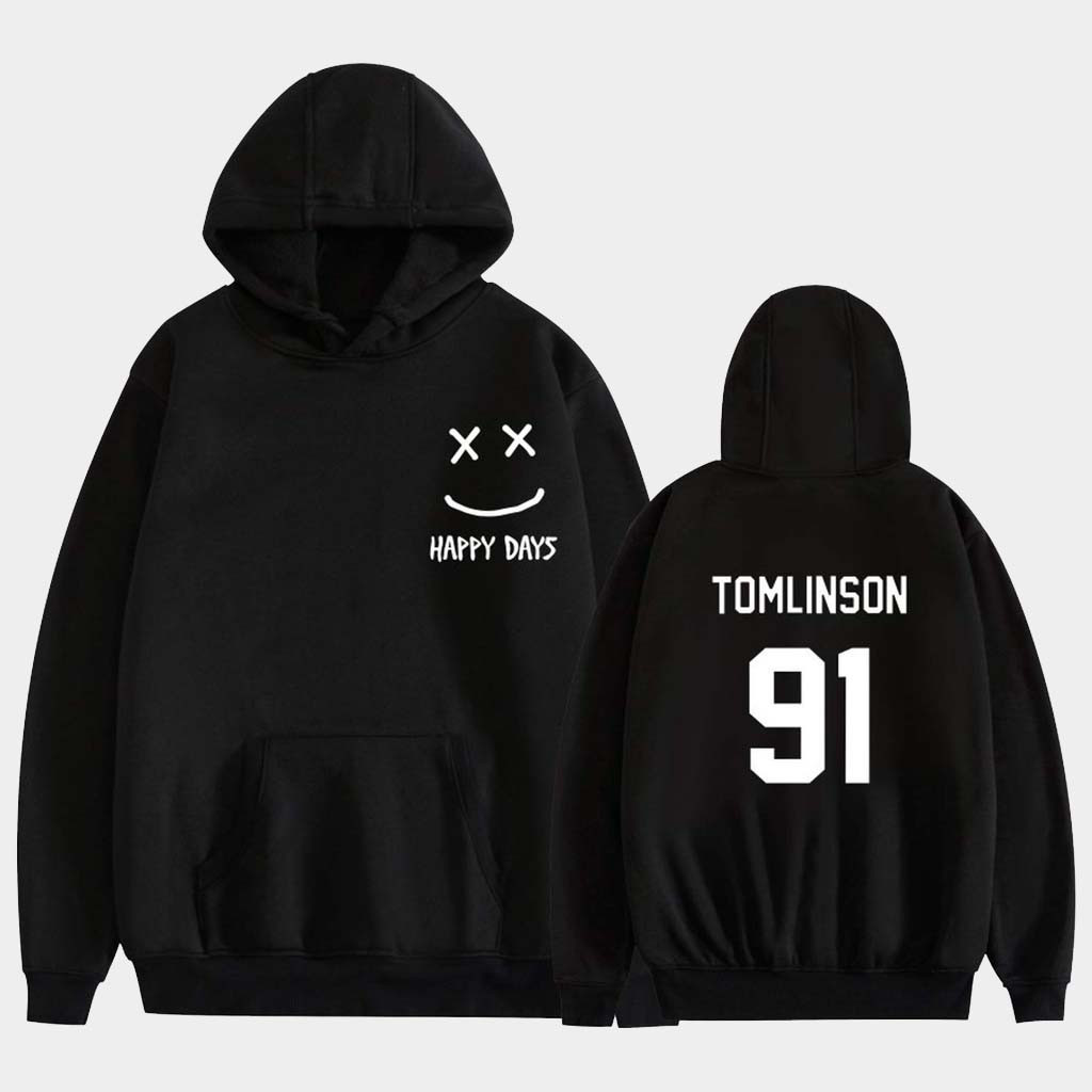 Louis Tomlinson Merch Nice One Louis Tomlinson Walls Hoodie Happy Days Apparel Gifts For Him