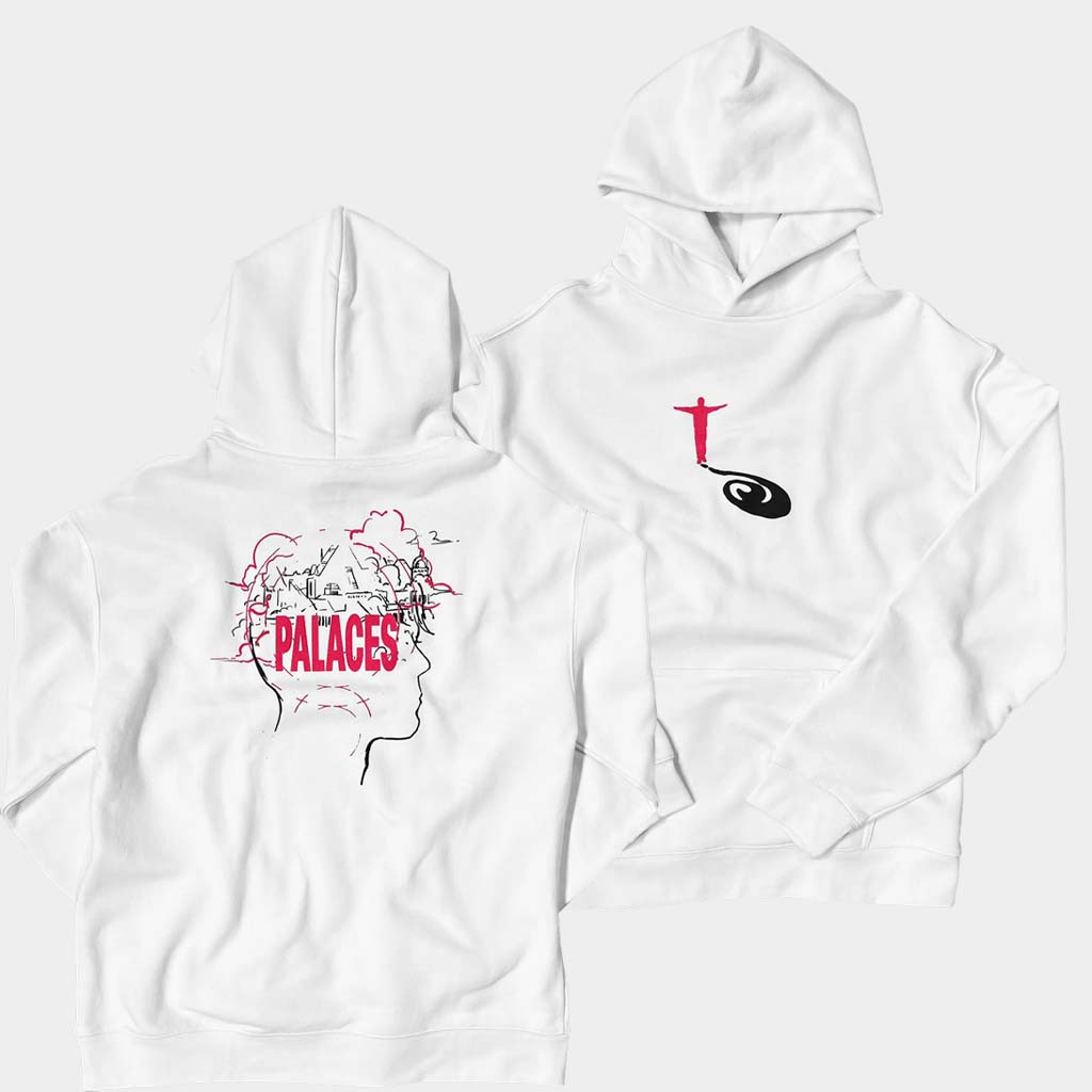Louis Tomlinson Merch Palaces White Hoodie Birthday Gifts For Music Lovers