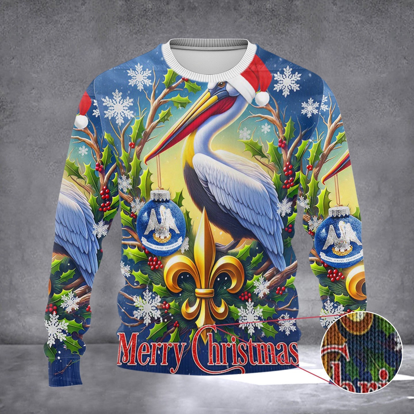 Louisiana Pelican Ugly Christmas Sweater Mens Womens Ugly Xmas Sweater 2024 Ideas Louisiana Pelican Ugly Christmas Sweater Mens Womens Ugly Xmas Sweater 2024 Ideas