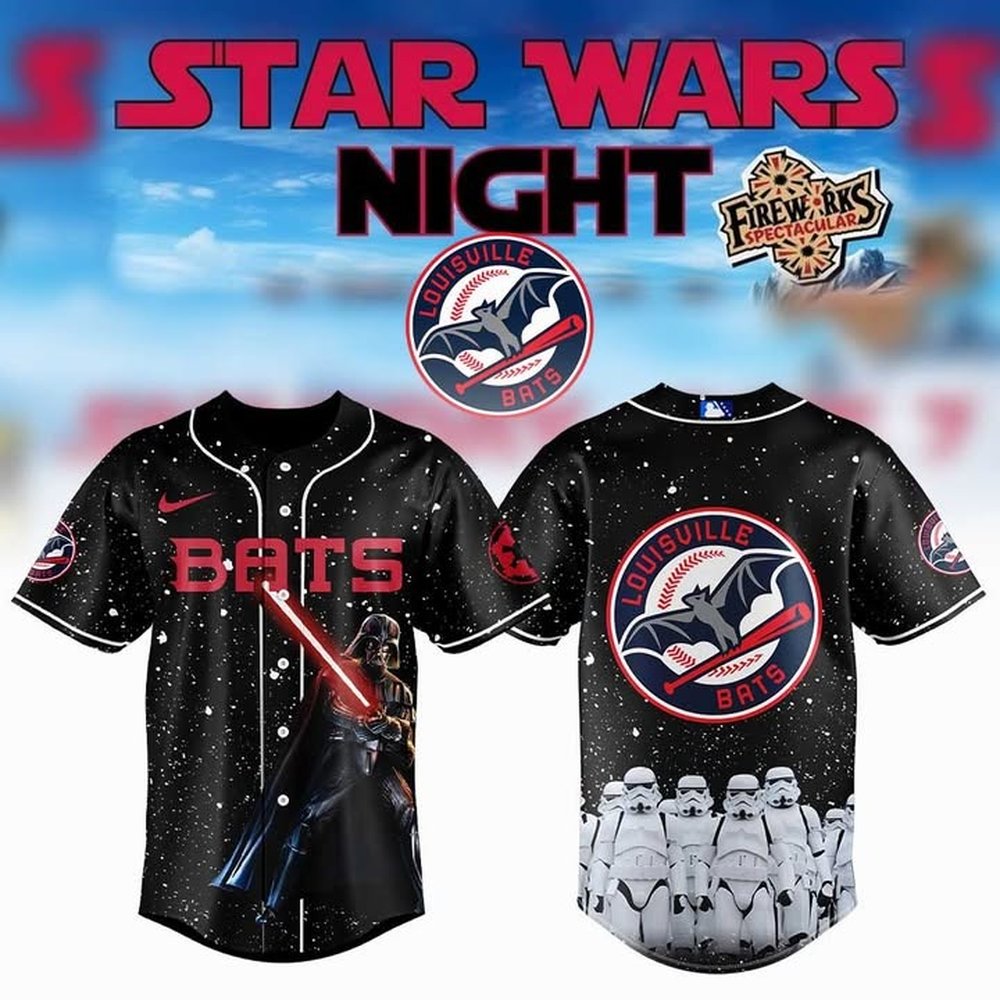 Louisville Bats Star Wars Limited Jersey Louisville Bats Merch Best Gifts For Baseball Fans