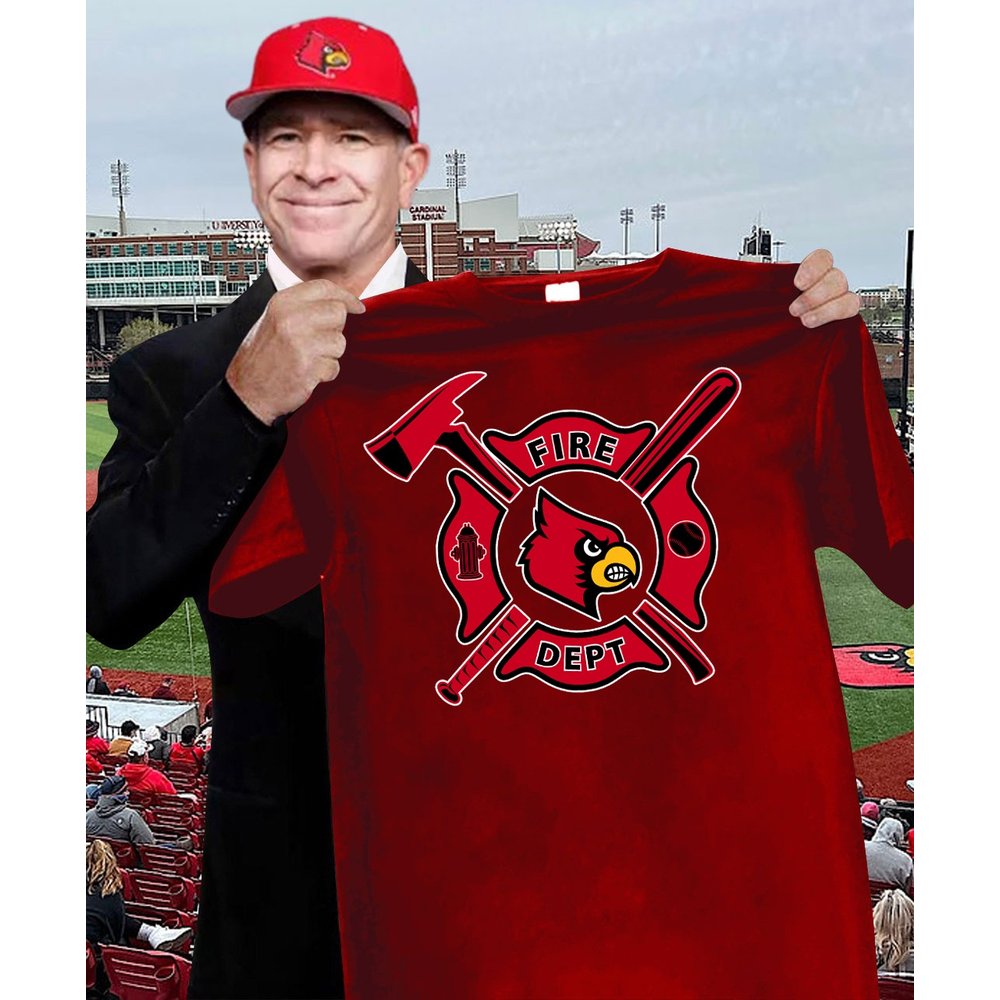 Louisville Cardinals Firefighters Dept T-Shirt Louisville Cardinals Merch Best Gifts For Football Fans