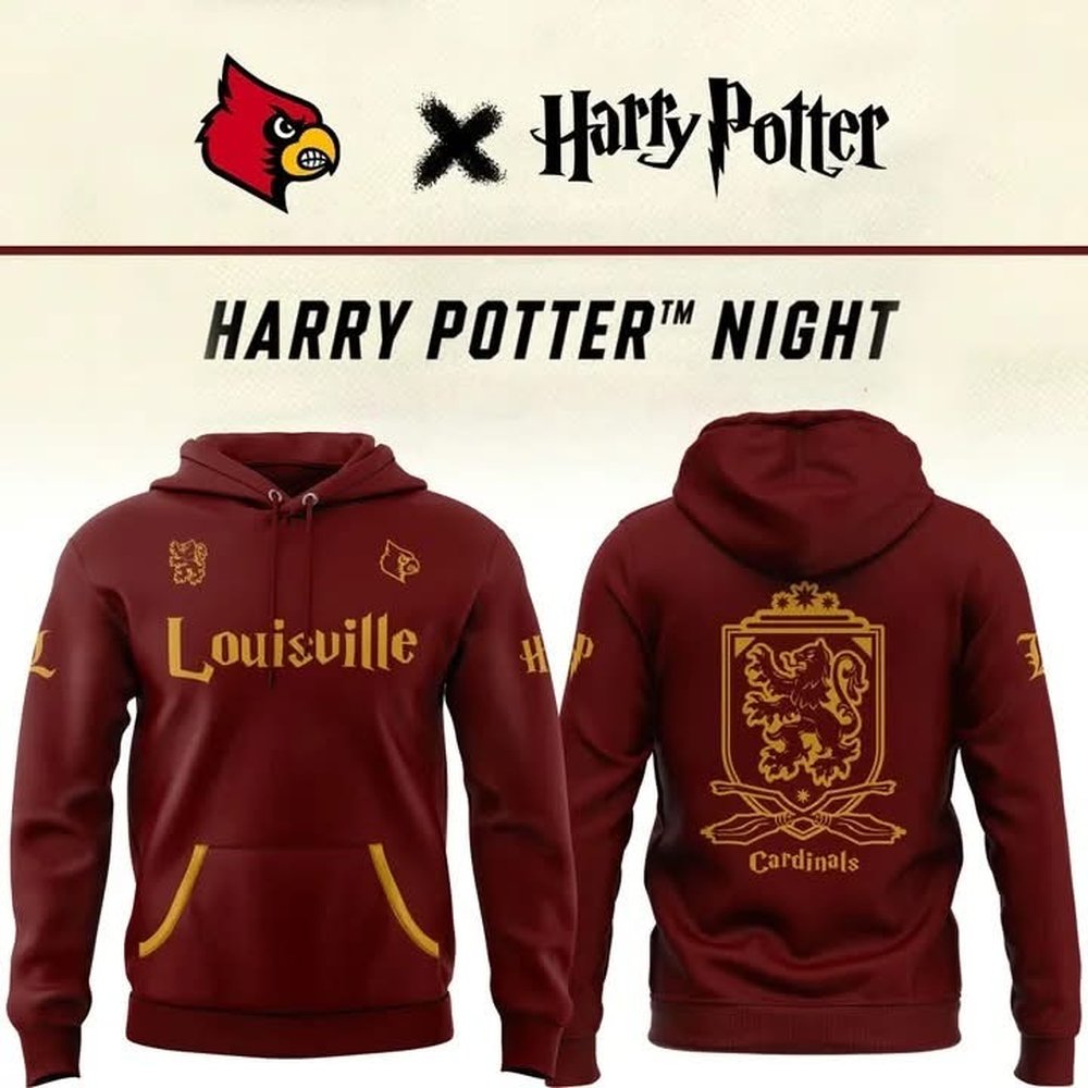 Louisville Cardinals Harry Potter Special 2025 Hoodie Louisville Cardinals Merch Best Gifts For Football Fans