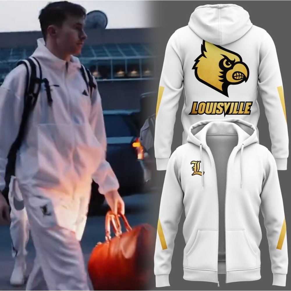 Louisville Cardinals Men's Basketball Limited Edition Zip Hoodie Louisville Cardinals Merch Unique Basketball Gifts For Fans