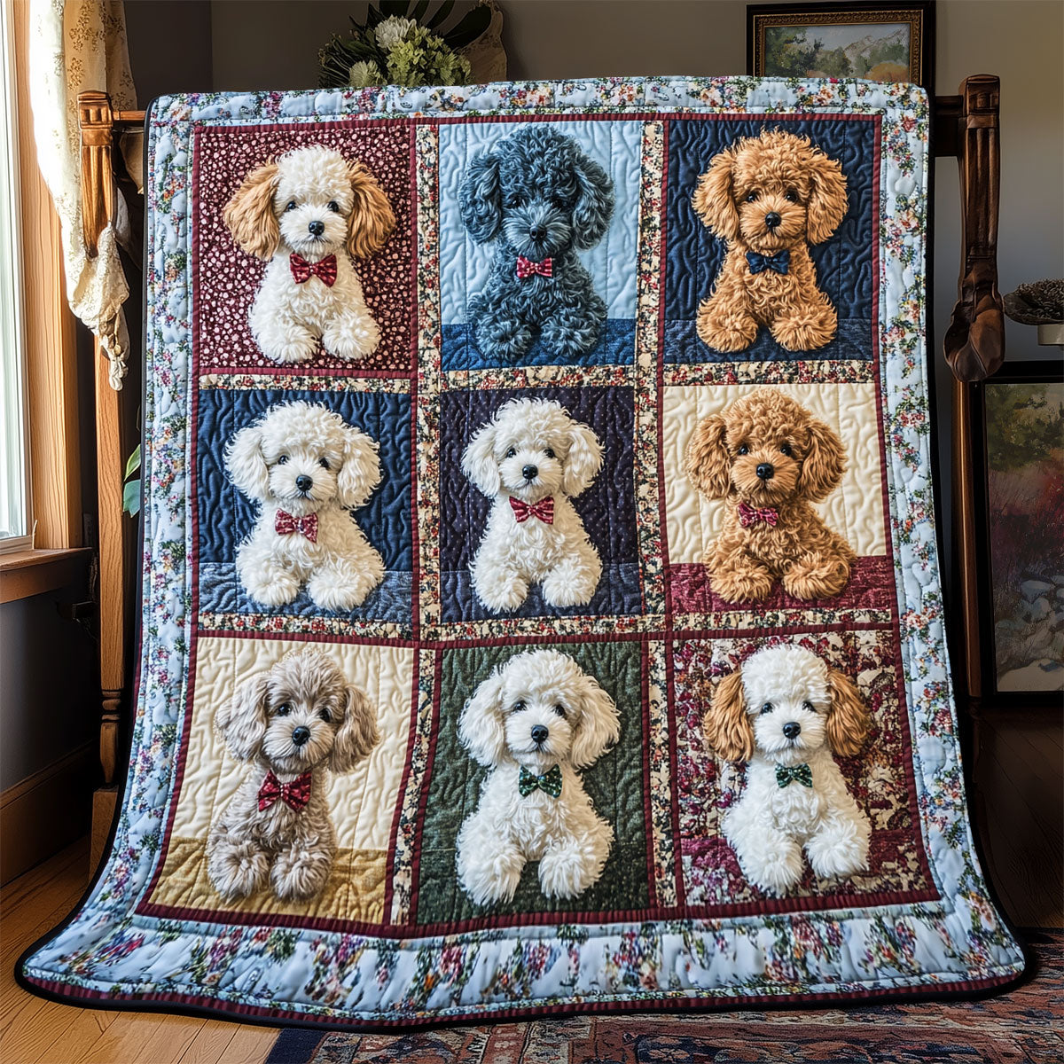 Lovable Pooddle Quilt Blanket Fluffy Throw Blanket Cozy Gifts For Pooddle Lovers