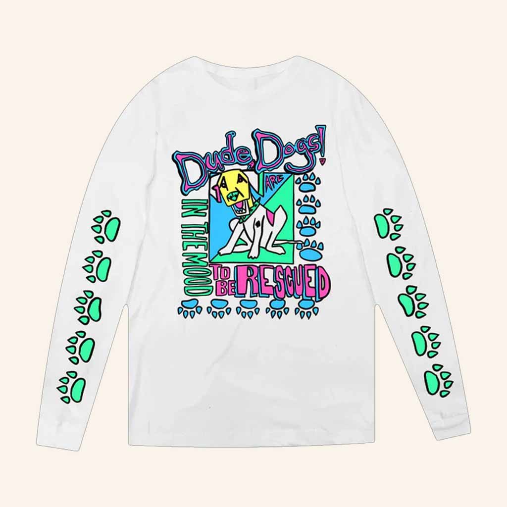 Love Connection Dog Rescue Merch Dude Dogs Long Sleeve T-Shirt Present For Husband