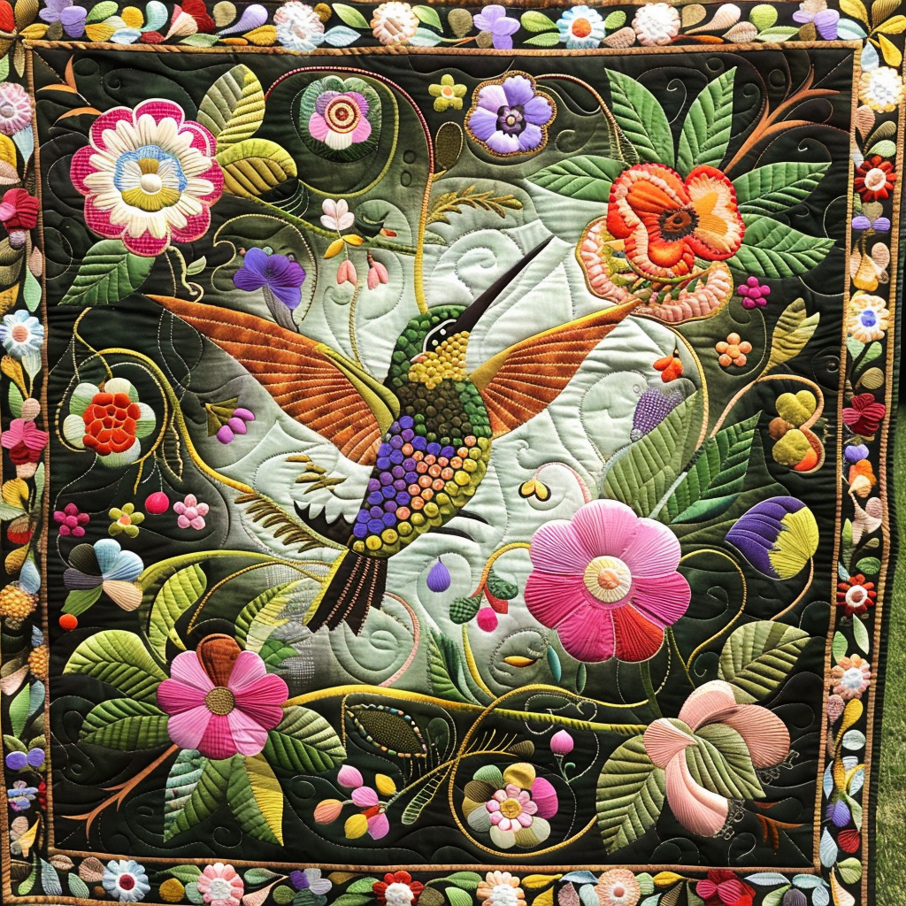 Love Hummingbird Quilt Blanket Throws And Blankets Special Gift For Father