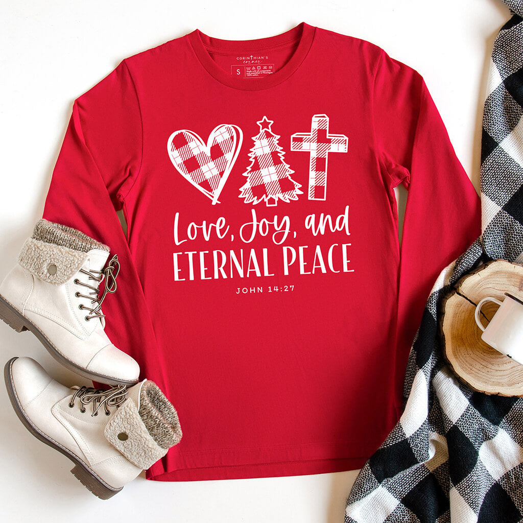 Love Joy & Eternal Peace Long Sleeve Christian Gifts For Women