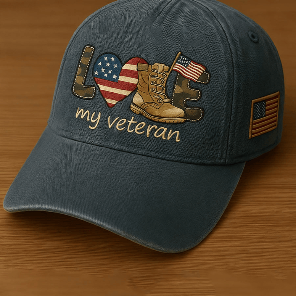 Love My Veteran Hat Lest We Forget Proud Veteran Baseball Cap Presents For Him