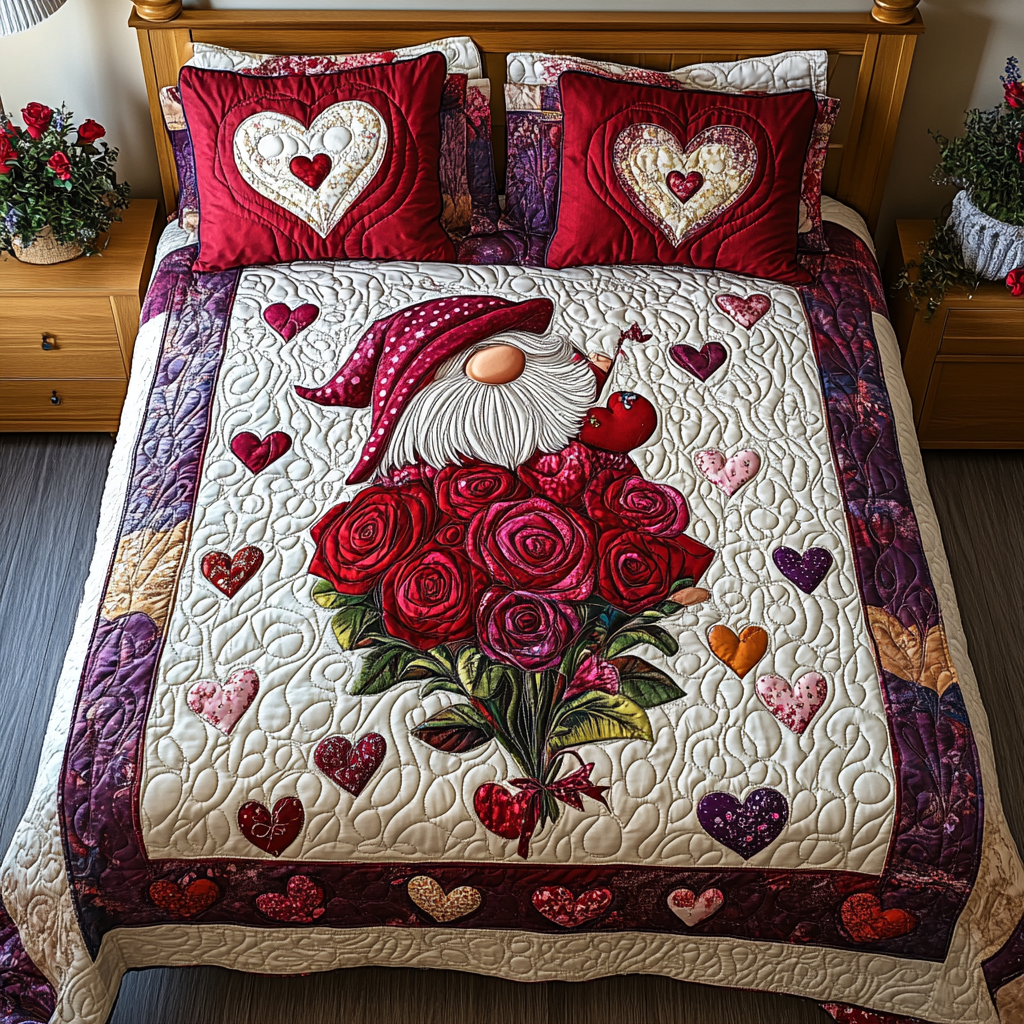Love Retreat Quilted Bedding Set Perfect Bedding Gift Set for Family and Friends