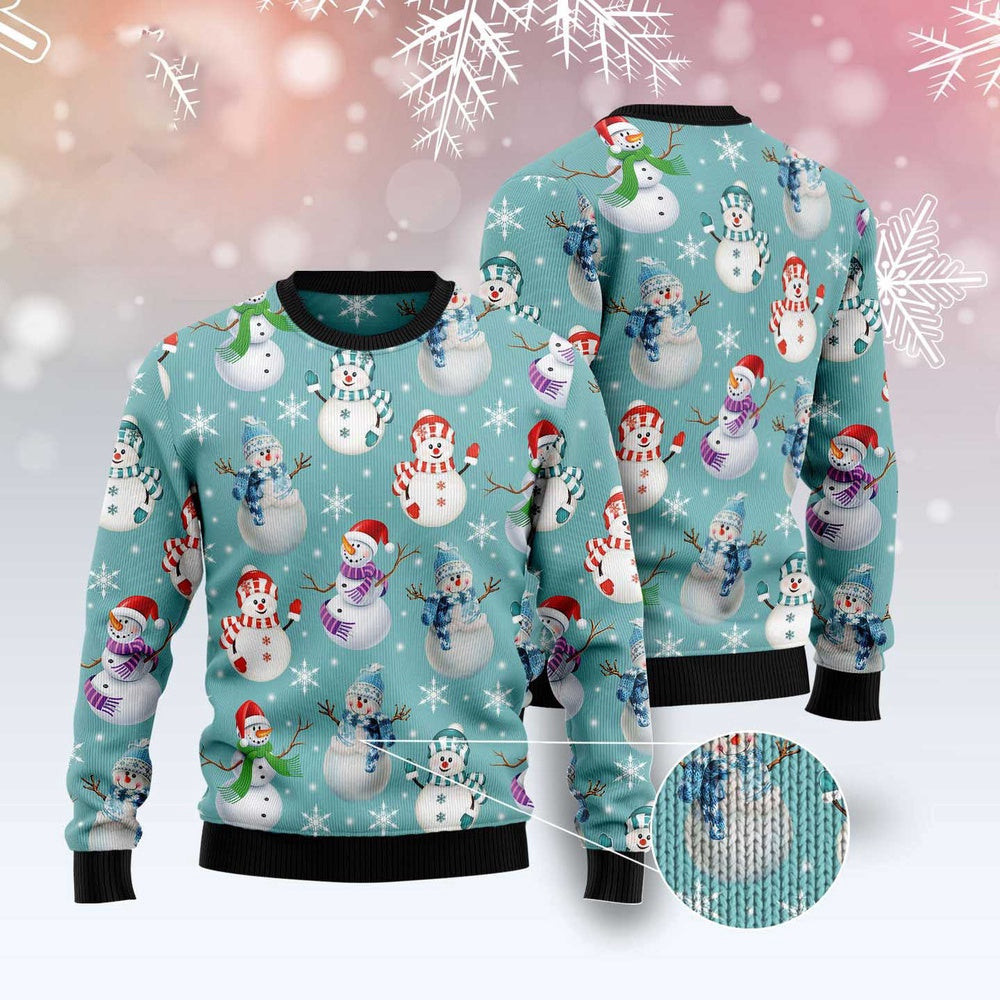 Love Snowman Ugly Christmas Sweater Funny Ugly Christmas Sweater Gifts For Couples