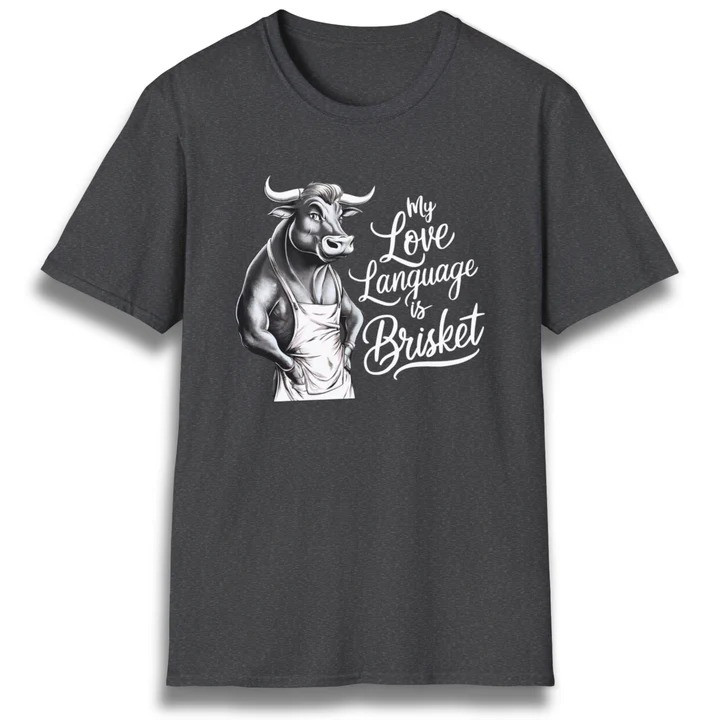 Love The Smell Of Brisket T Shirt Smoked Beef Lover Graphic Tees Cookout Gift For Dad