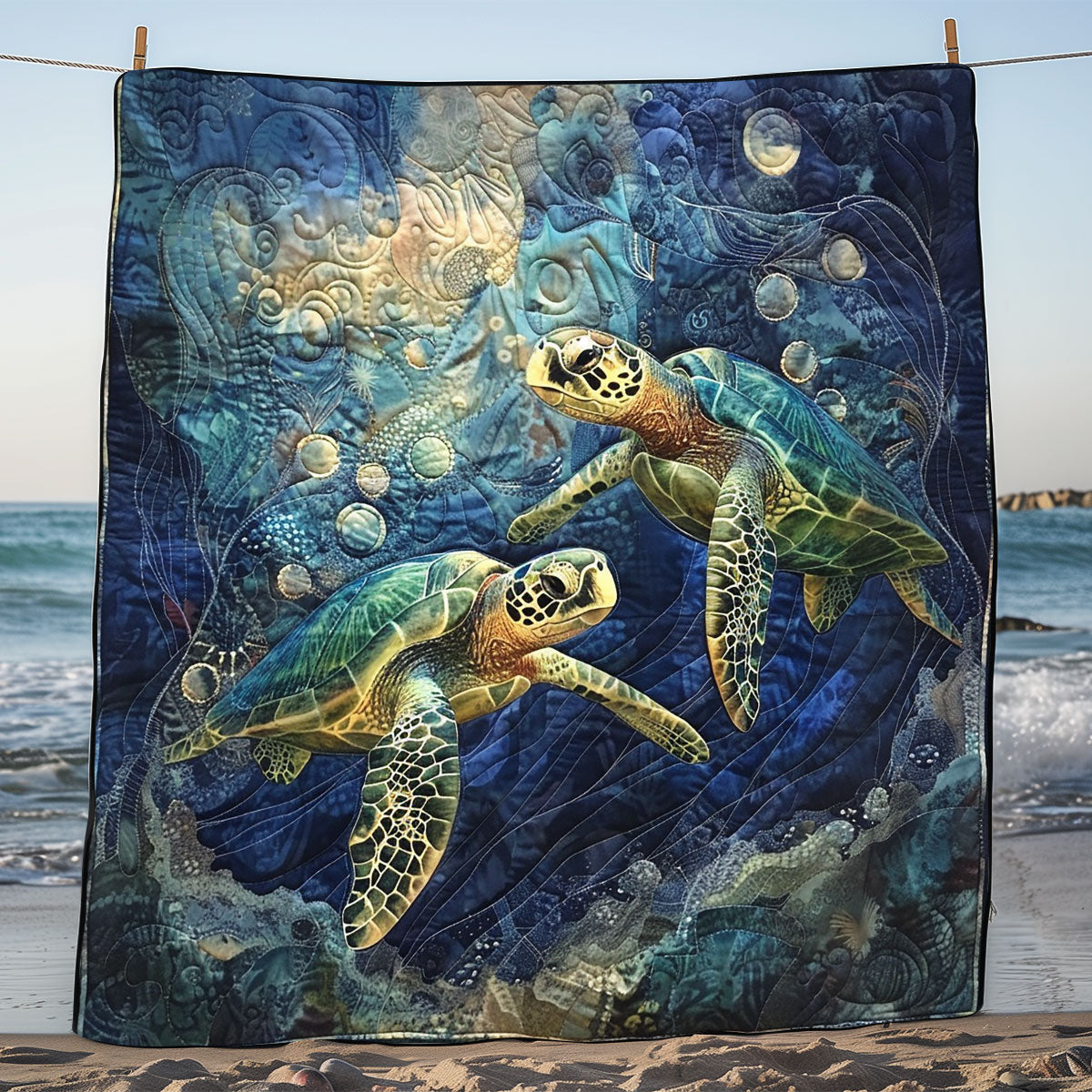 Love Turtle Quilt Blanket Couch Blanket Gifts For Mother In Law