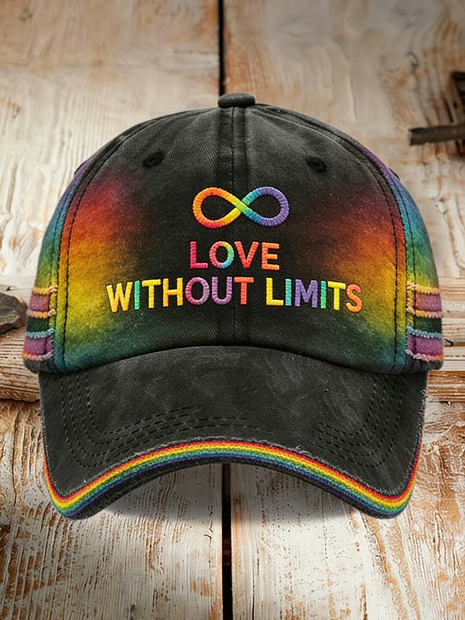 Love Without Limits Baseball Cap LGBT Pride Month Merch Gift Ideas For Dad