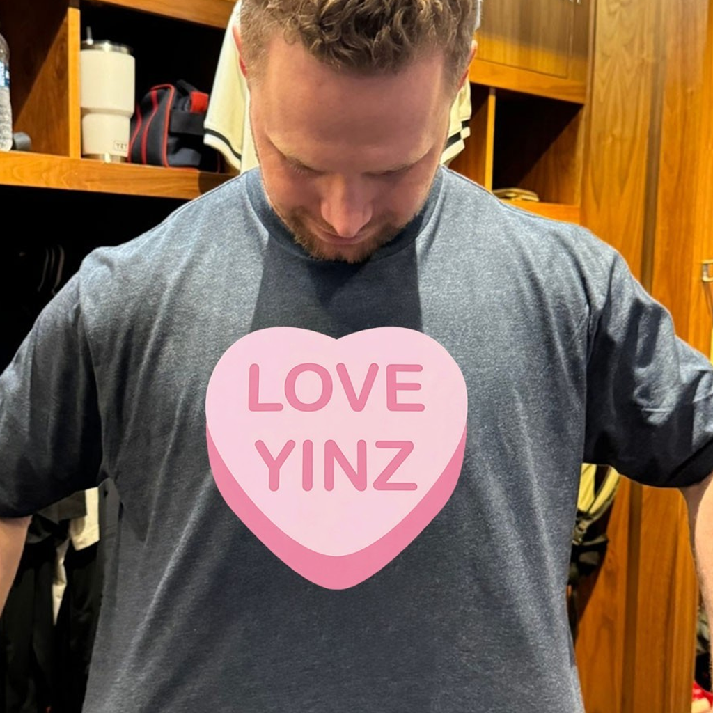 Love Yinz Conversation Heart T-Shirt Meaningful Gifts For Boyfriend Love Yinz Conversation Heart T-Shirt Meaningful Gifts For Boyfriend