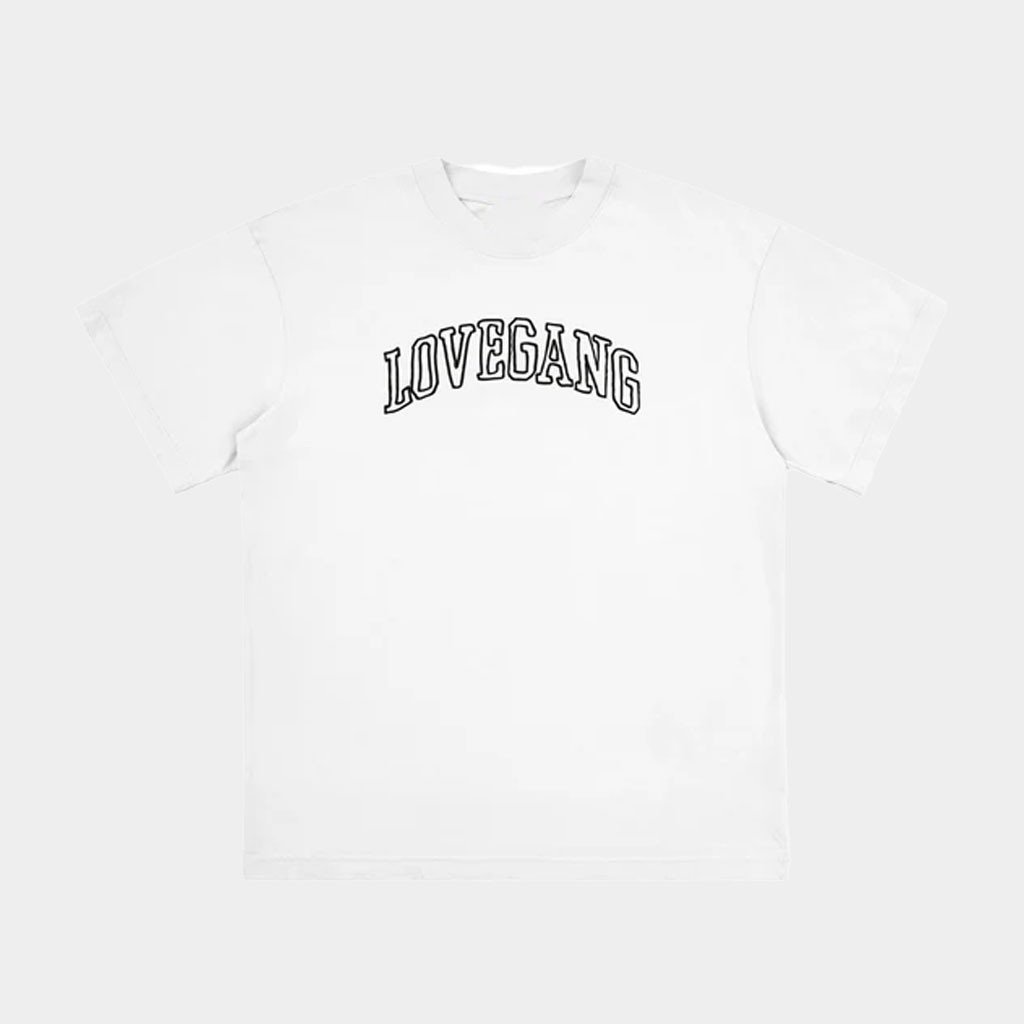 Lovegang Brand Merch CLLG SKetch Shirt White Lovegang T-Shirt Birthday Gift For BFF
