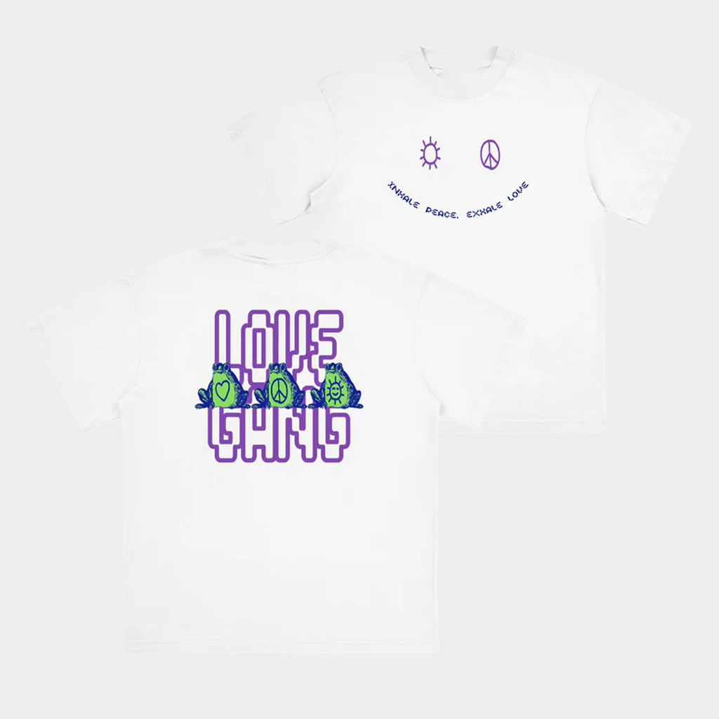 Lovegang Brand Merch Frogs Lovegang T-Shirt White Birthday Gift For BFF