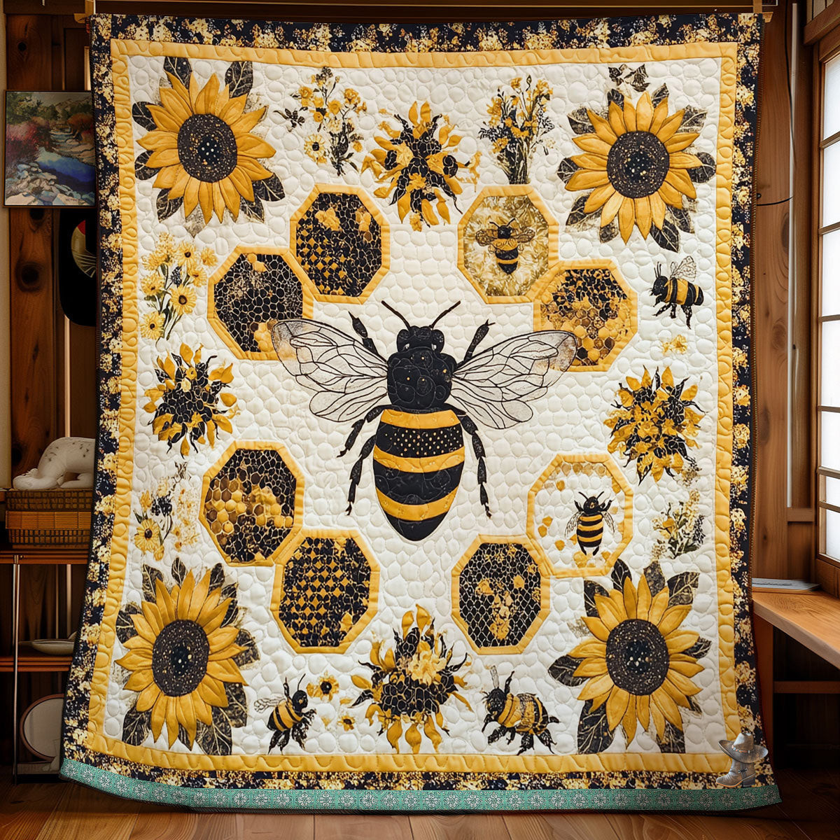 Lovely Beehive Holiday Xmas Quilt Blanket Christmas Gifts For Your Daughter