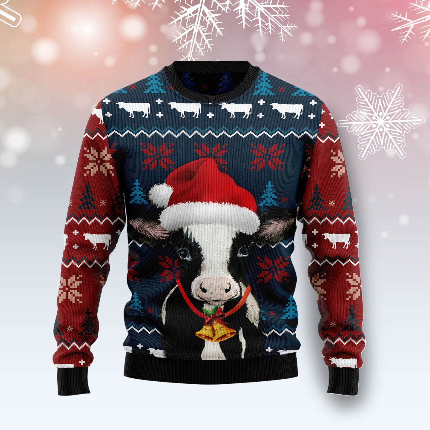Lovely Cow Ugly Christmas Sweater Animal Clothing Cow Owners Christmas Presents
