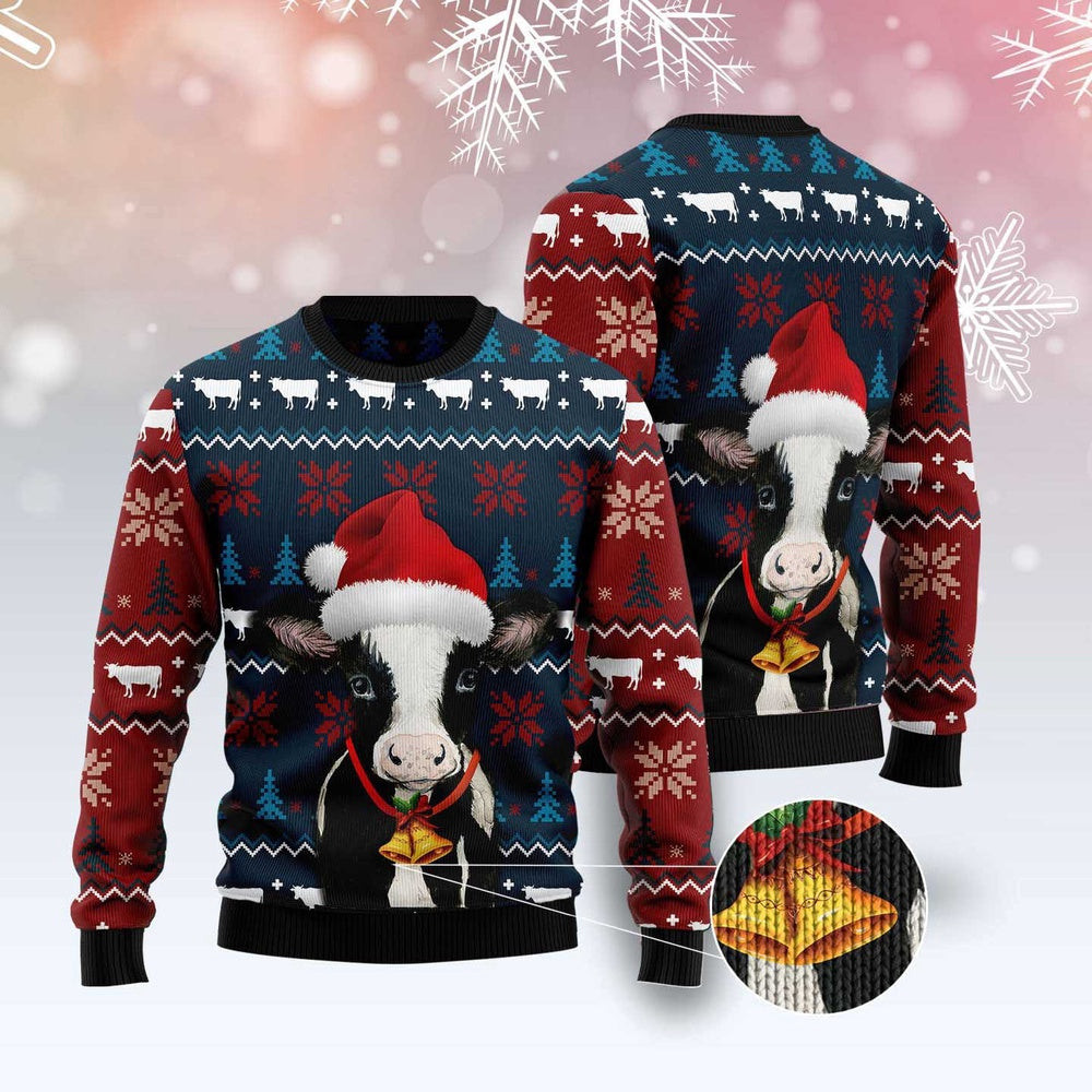 Lovely Cow Ugly Christmas Sweater Funny Ugly Christmas Sweater Gifts For Couples