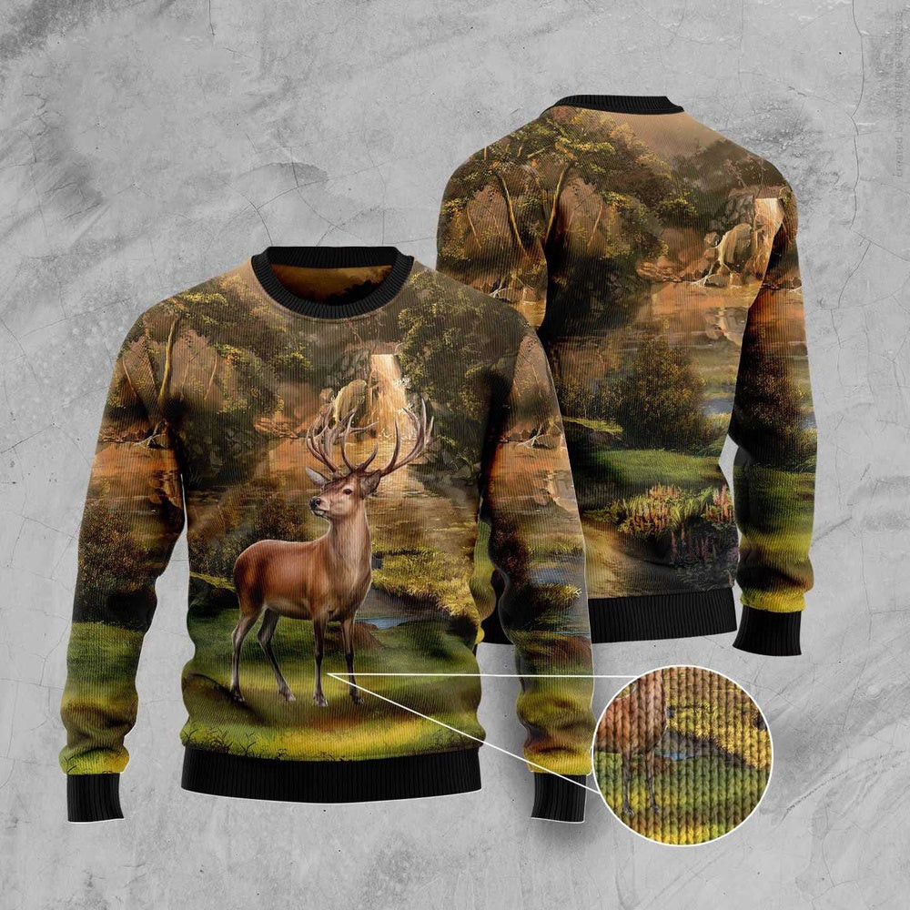 Lovely Deer Ugly Christmas Sweater Funny Ugly Christmas Sweater Gifts For Couples