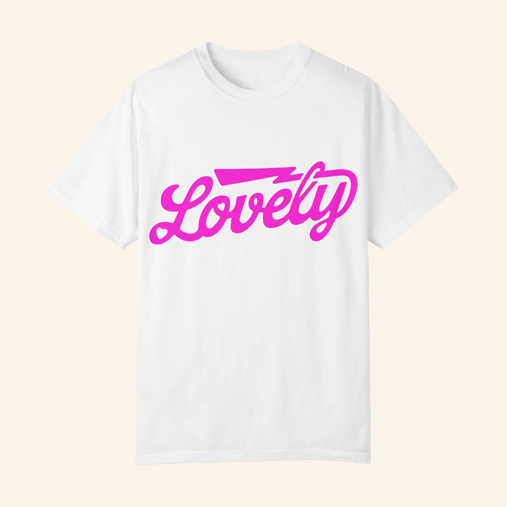 Lovely Ministries Merch Lovely Logo White T-Shirt Gifts For Girlfriend