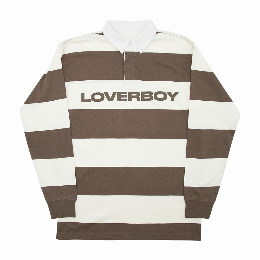 Loverboy Art Graphic Polo Long Sleeve Shirt Streetwear Apparel Unique Gift For Boyfriend