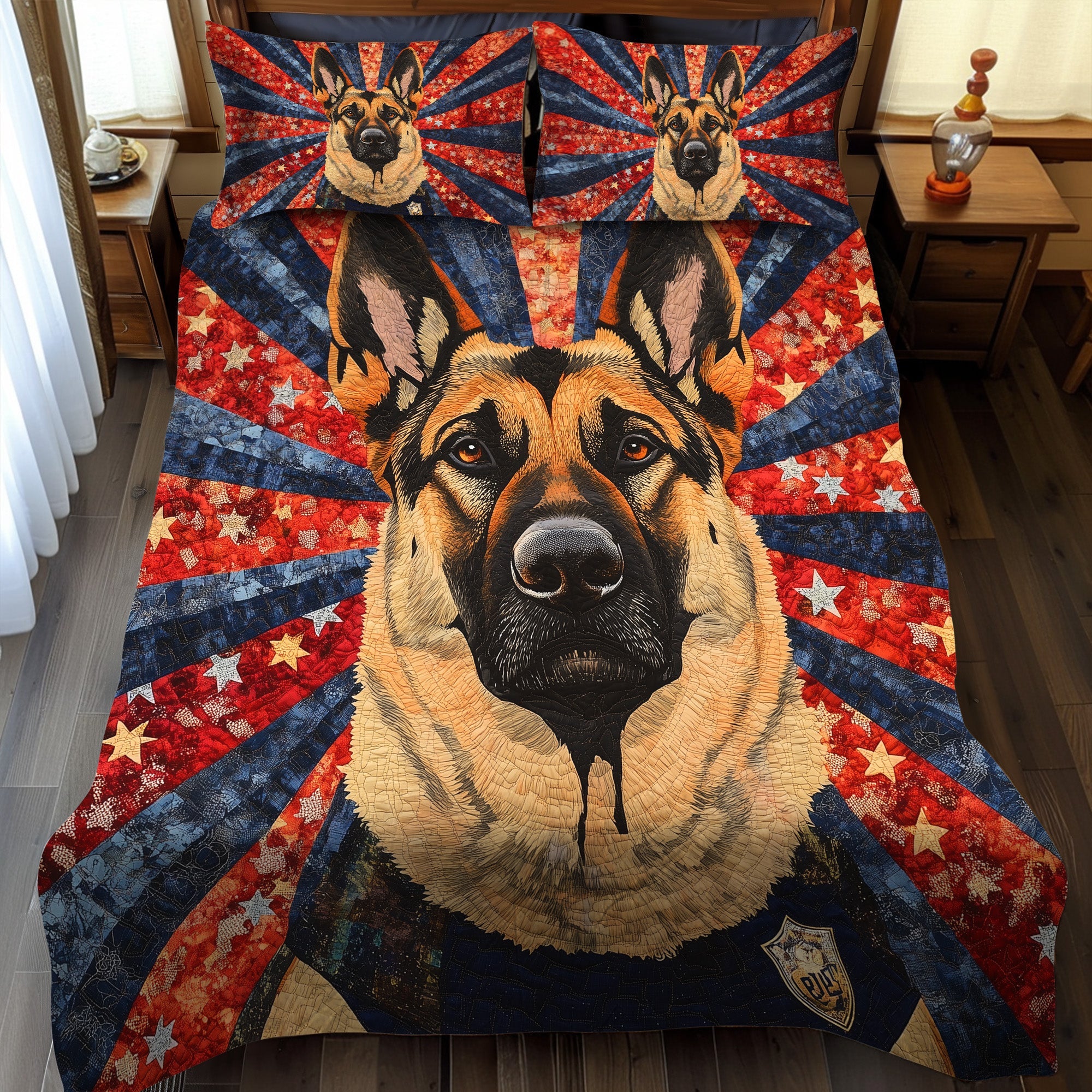 Loyal Hero Quilted Bedding Set Luxury Duvet Cover Set for Elegant Bedroom Decor