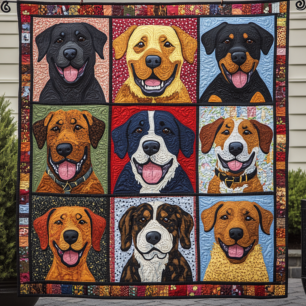 Loyal Protector Quilted Blanket Gifts For New Dog Owners