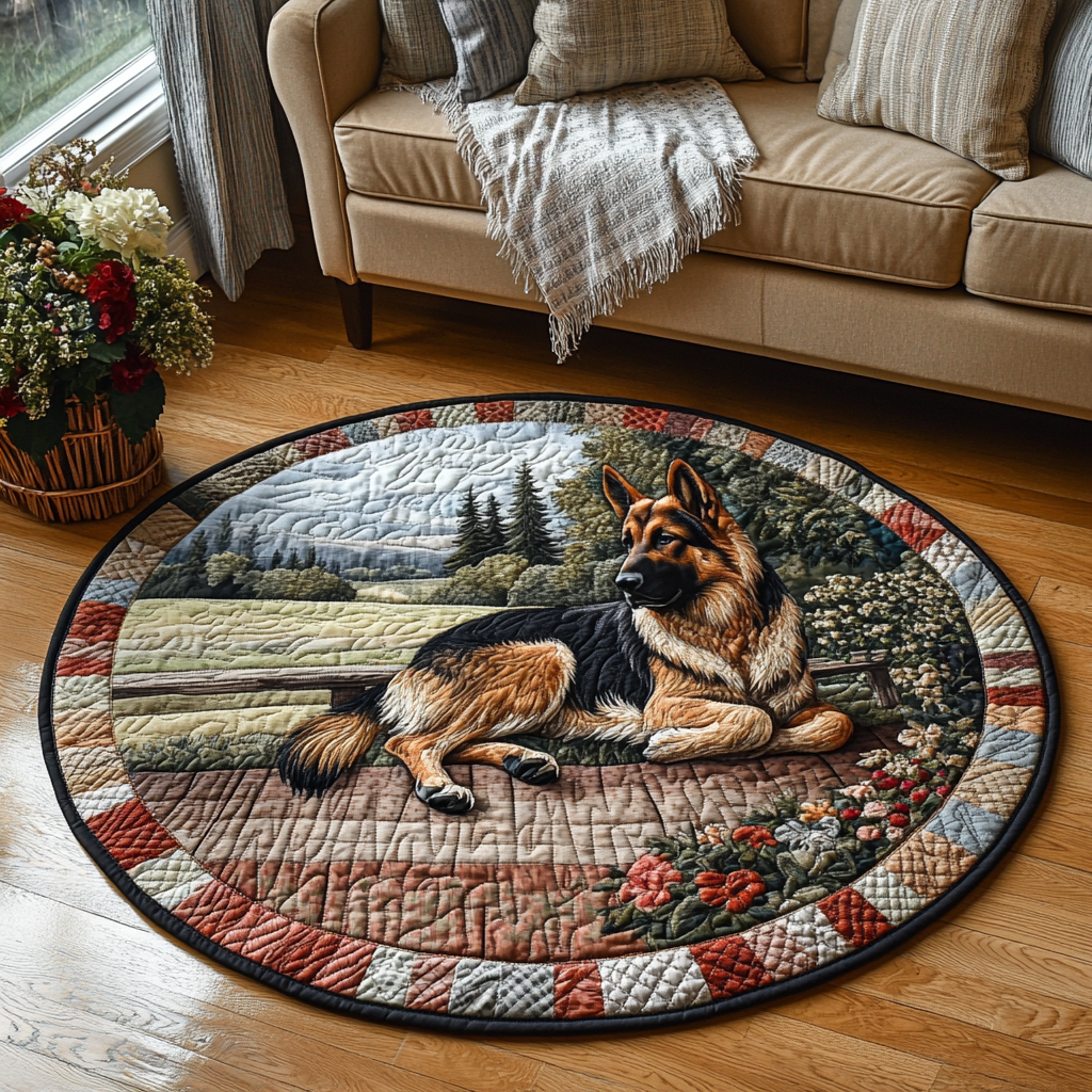 Loyal Quilted Round Mat Home Entrance Decor Ideas Top Gifts For Dog Lovers