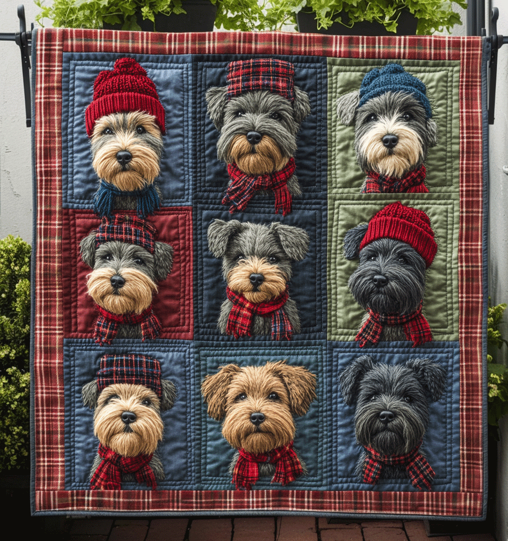 Loyal Scottie Companion Quilted Blanket Presents For Dog Lovers