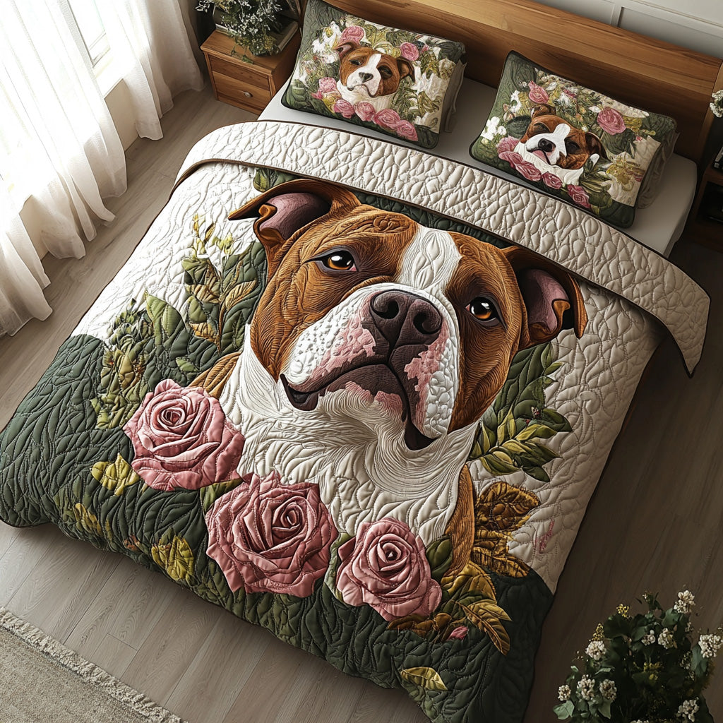 Loyal Spirit Quilted Bedding Set Duvet Cover Bed Sheet Set Gifts For Dog Owners