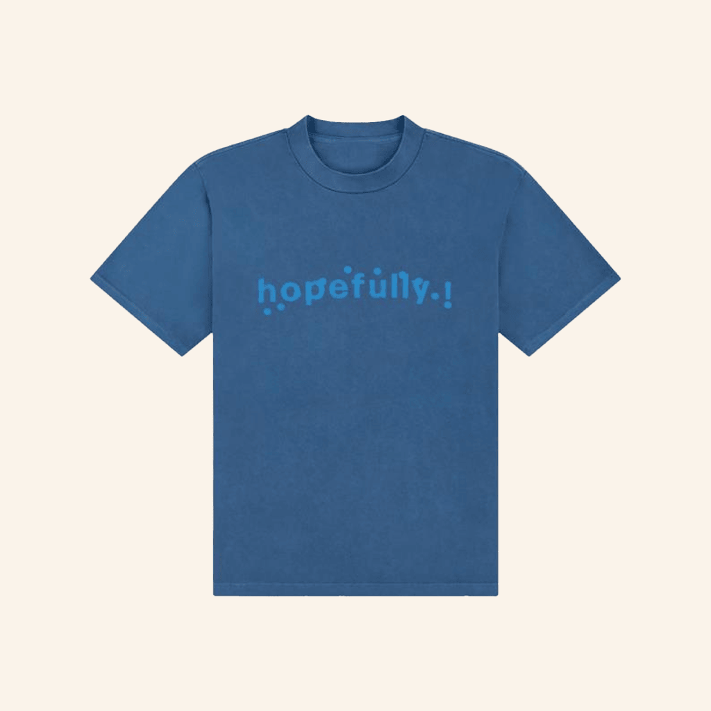 Loyle Carner Merch Hopefully Blue T-Shirt Best Friends Gifts Loyle Carner Merch Hopefully Blue T-Shirt Best Friends Gifts