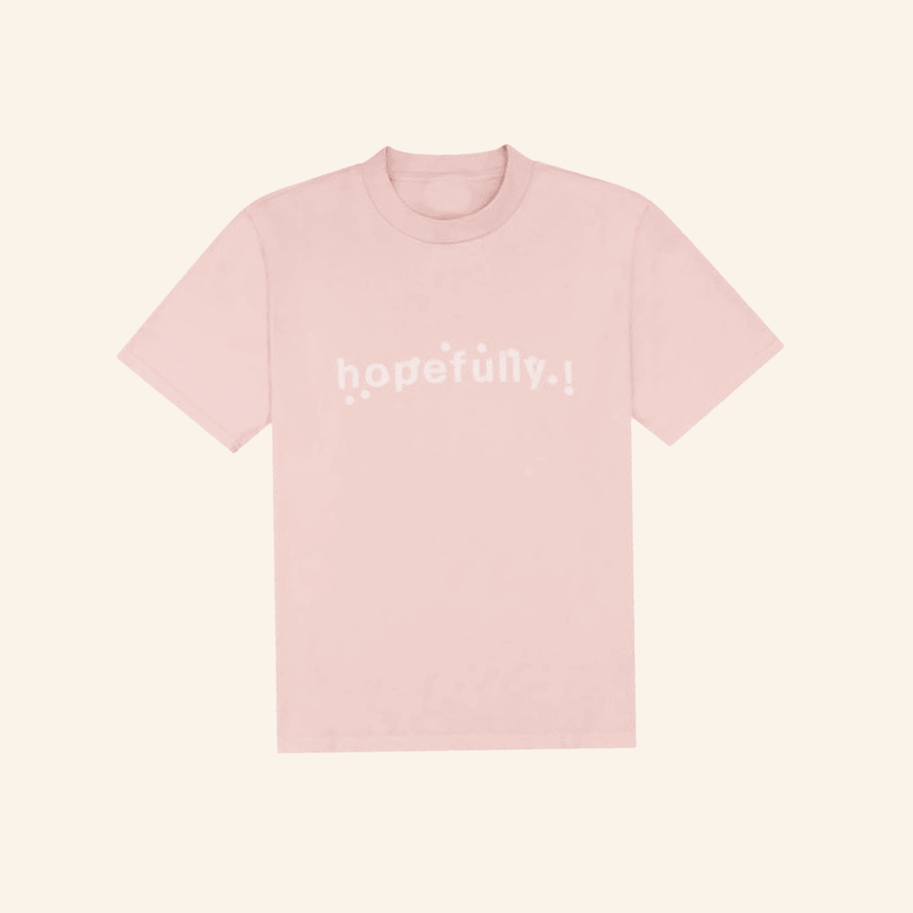 Loyle Carner Merch Hopefully Pink T-Shirt Best Friends Gifts Loyle Carner Merch Hopefully Pink T-Shirt Best Friends Gifts