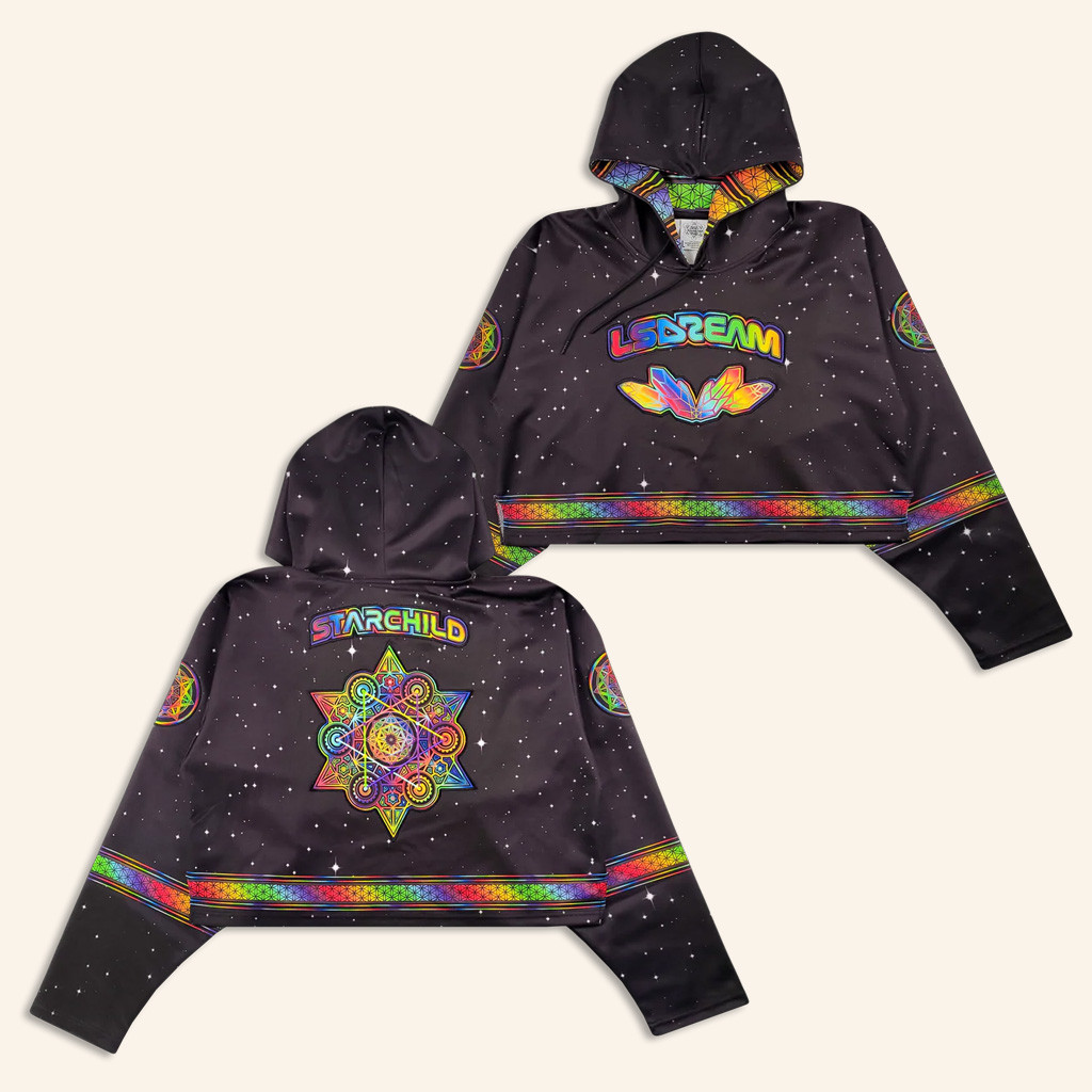 LSDREAM Merch Starchild Hooded Crop Hockey Jersey LSDREAM Jersey Gifts For Sister