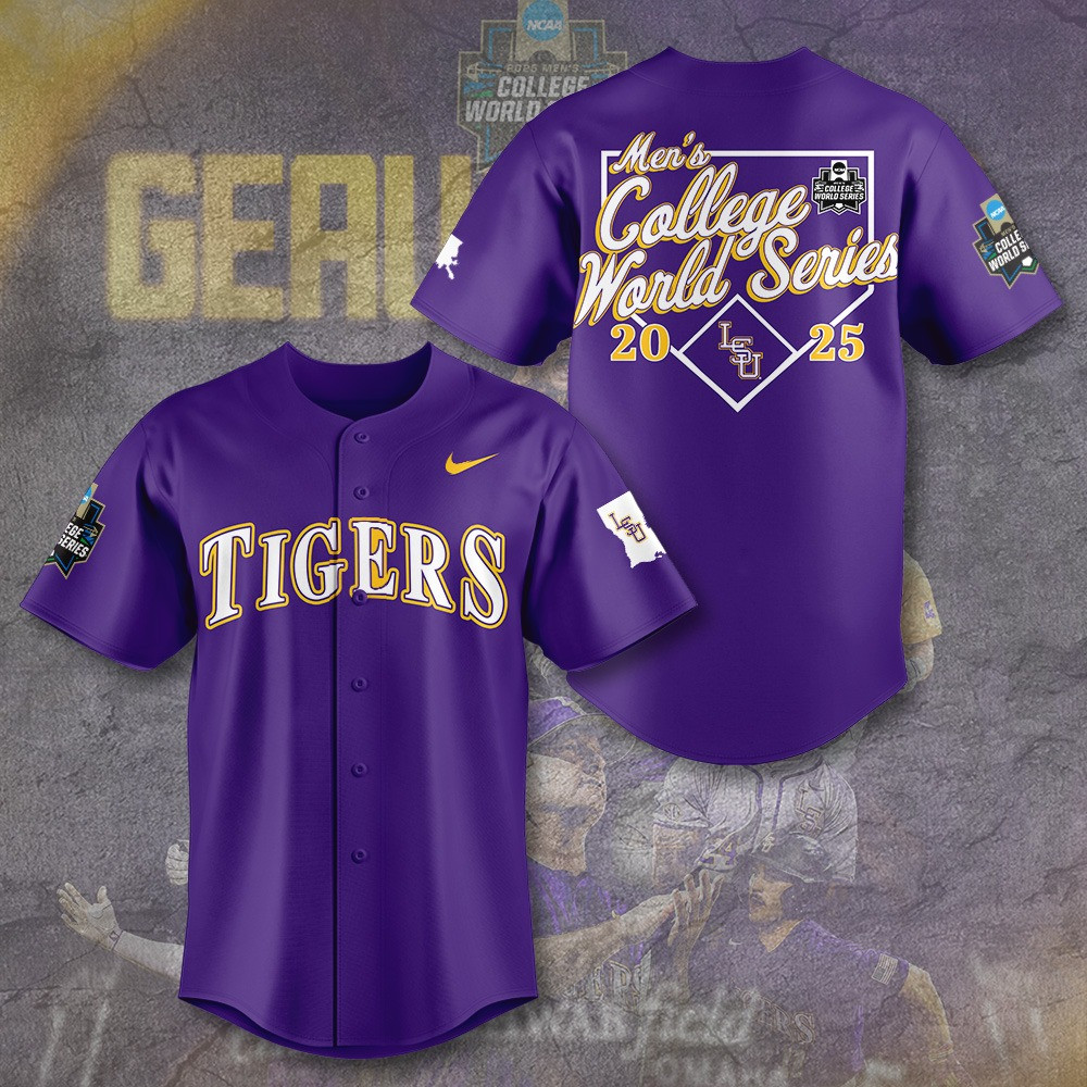 LSU Tigers 2025 Baseball Jersey Cool Gifts For Baseball Lovers