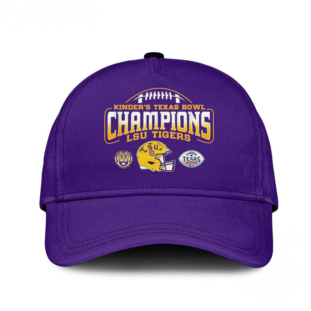 LSU Tigers 2025 NCAA Kinder's Texas Bowl Champions Limited Edition Cap Gifts For Fans