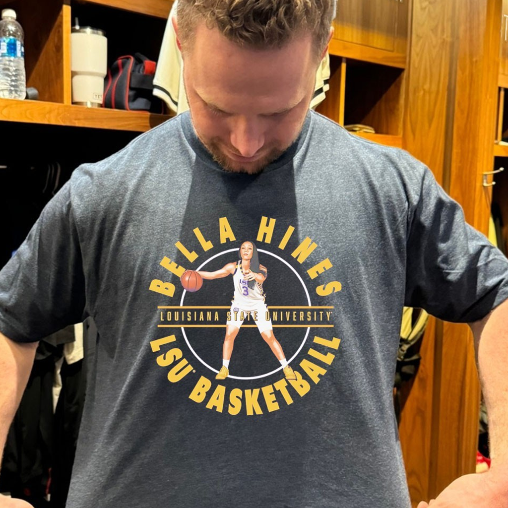 LSU Tigers Bella Hines T-Shirt LSU Basketball Shirt Good Gifts For Basketball Fans LSU Tigers Bella Hines T-Shirt LSU Basketball Shirt Good Gifts For Basketball Fans