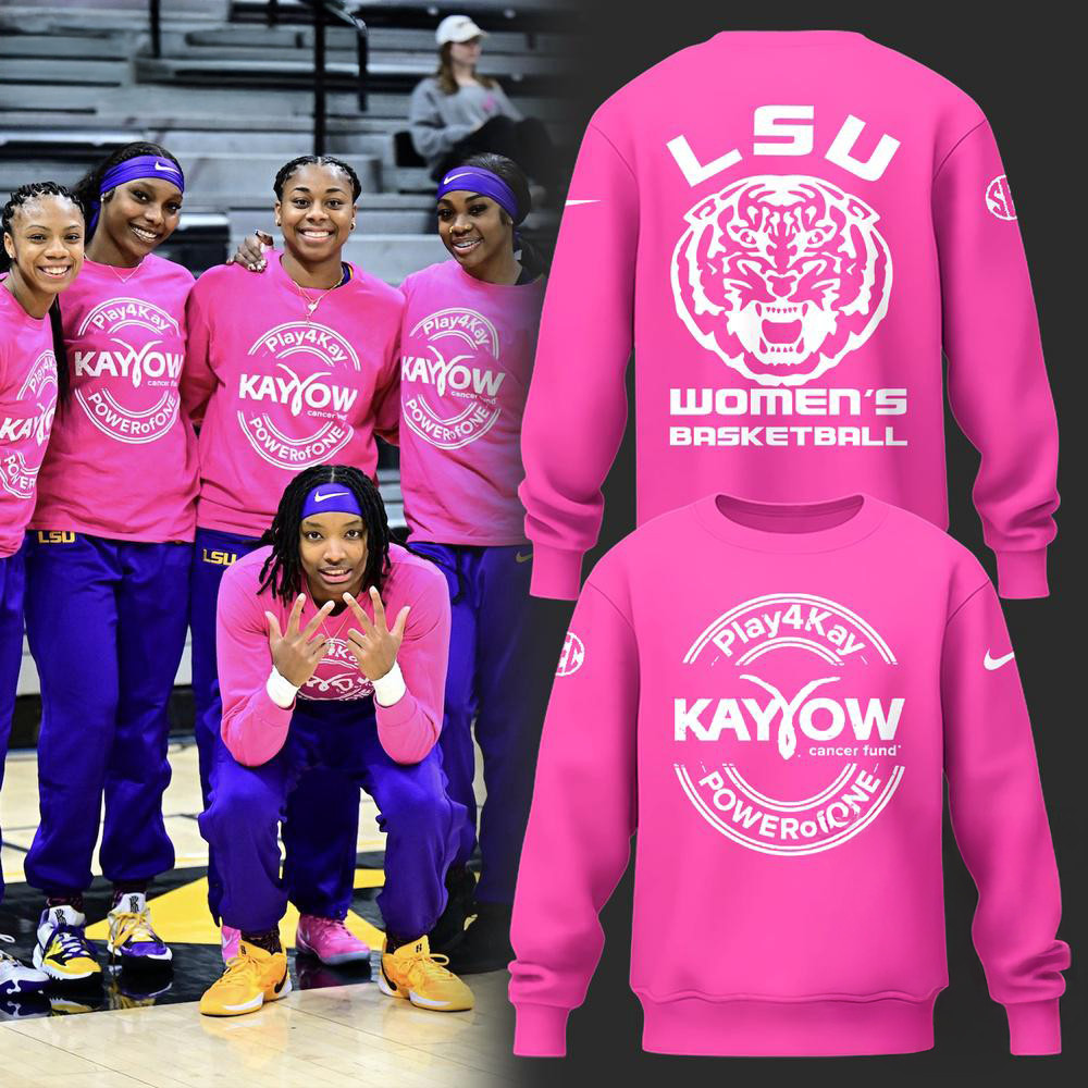 LSU Tigers Women's Basketball Play4Kay Sweatshirt Basketball Fan Gifts