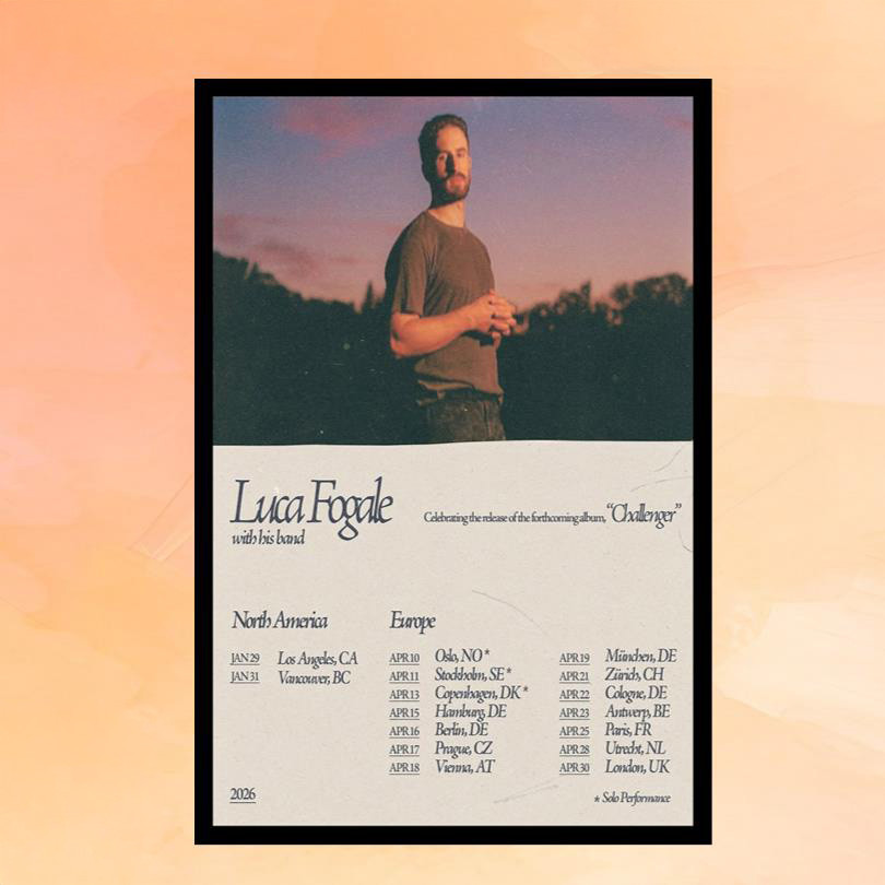 Luca Fogale Merch North America Europe 2026 Poster Wall Art Decor Gifts For Music Lovers