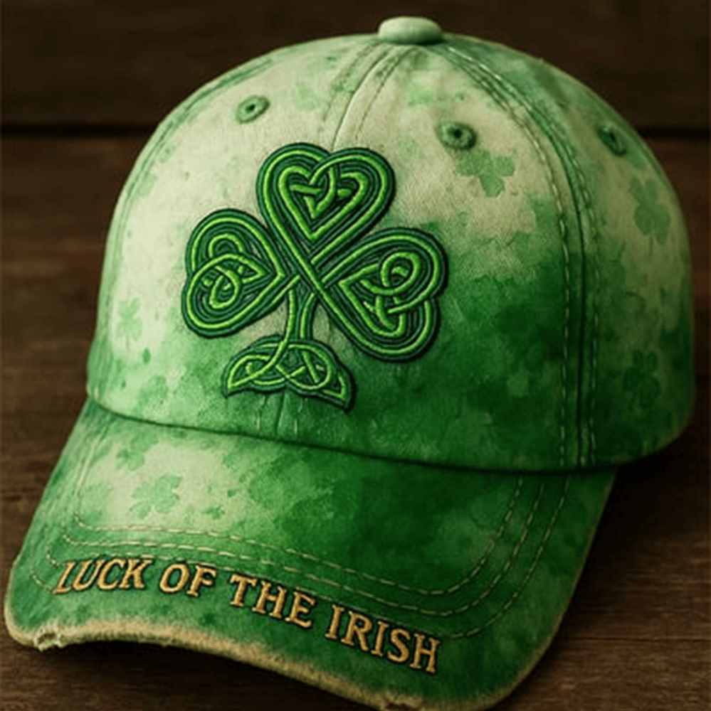 Luck Of The Irish Vintage Hat St Patrick's Day Baseball Cap Unique Gift Ideas