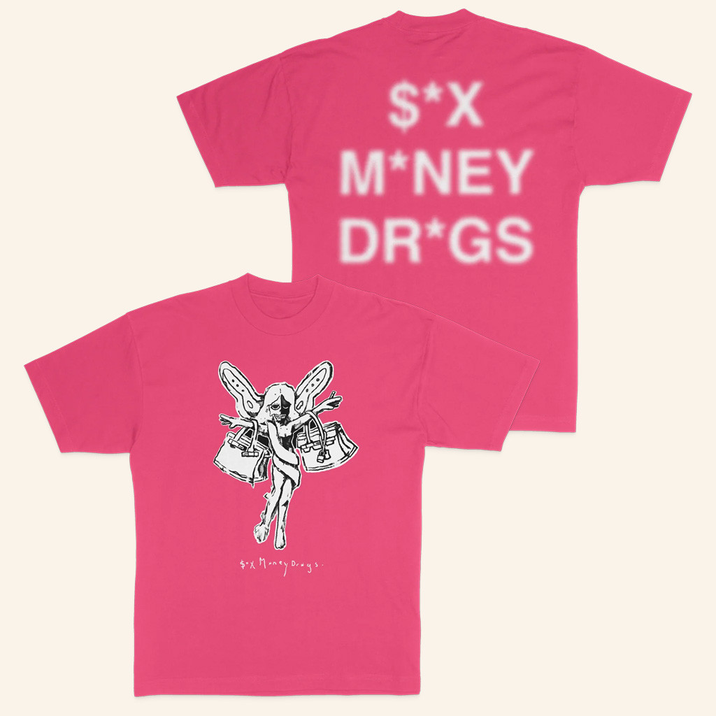 Lucki Merch Birkin Fairy Black T-Shirt Sex Money Drugs Shirt Gifts Ideas For Rap Lovers