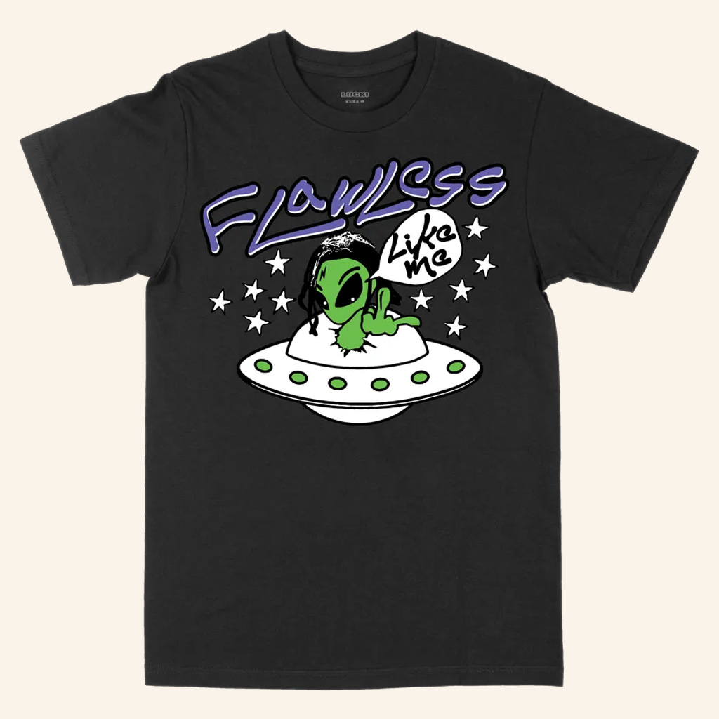 Lucki Merch Flawless Like Me Alien T-Shirt Gifts Ideas For Rap Lovers