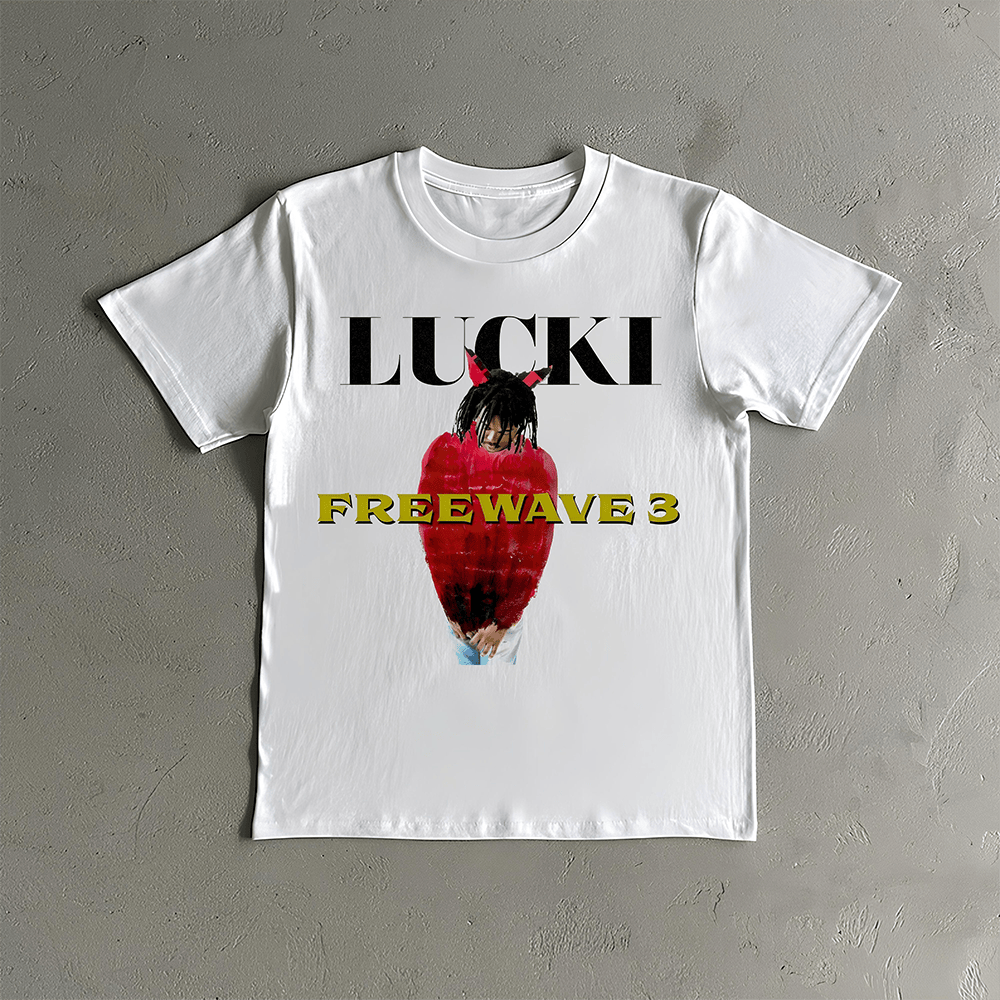 Lucki Merch Freewave 3 Lucki T-Shirt Gifts For Rapper Fans Gift Idea for Boyfriend Lucki Merch Freewave 3 Lucki T-Shirt Gifts For Rapper Fans Gift Idea for Boyfriend