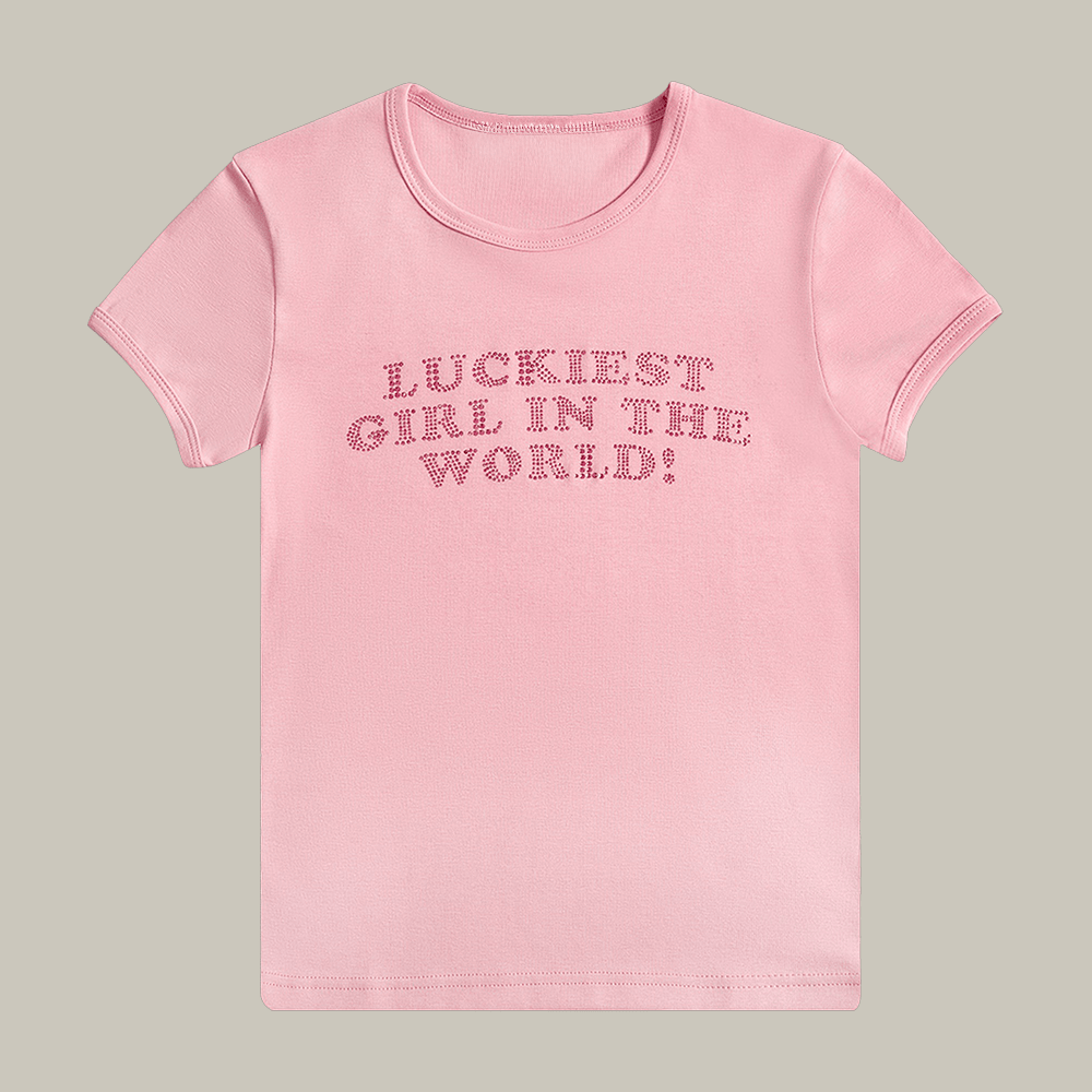 Luckiest Girl In The World T-Shirt The Sip Merch Gifts For Girlfriend
