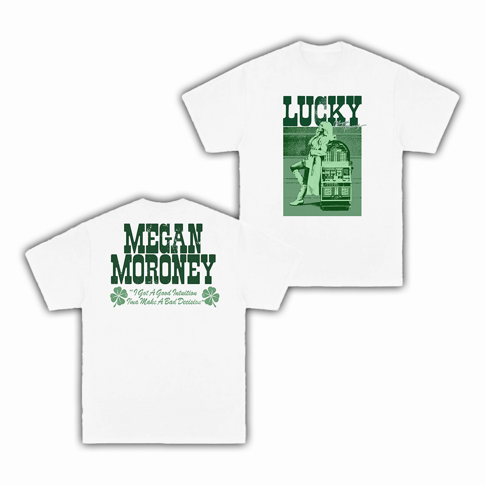 Lucky Clover Portrait T-Shirt Megan Moroney Merch Gift For Country Fans